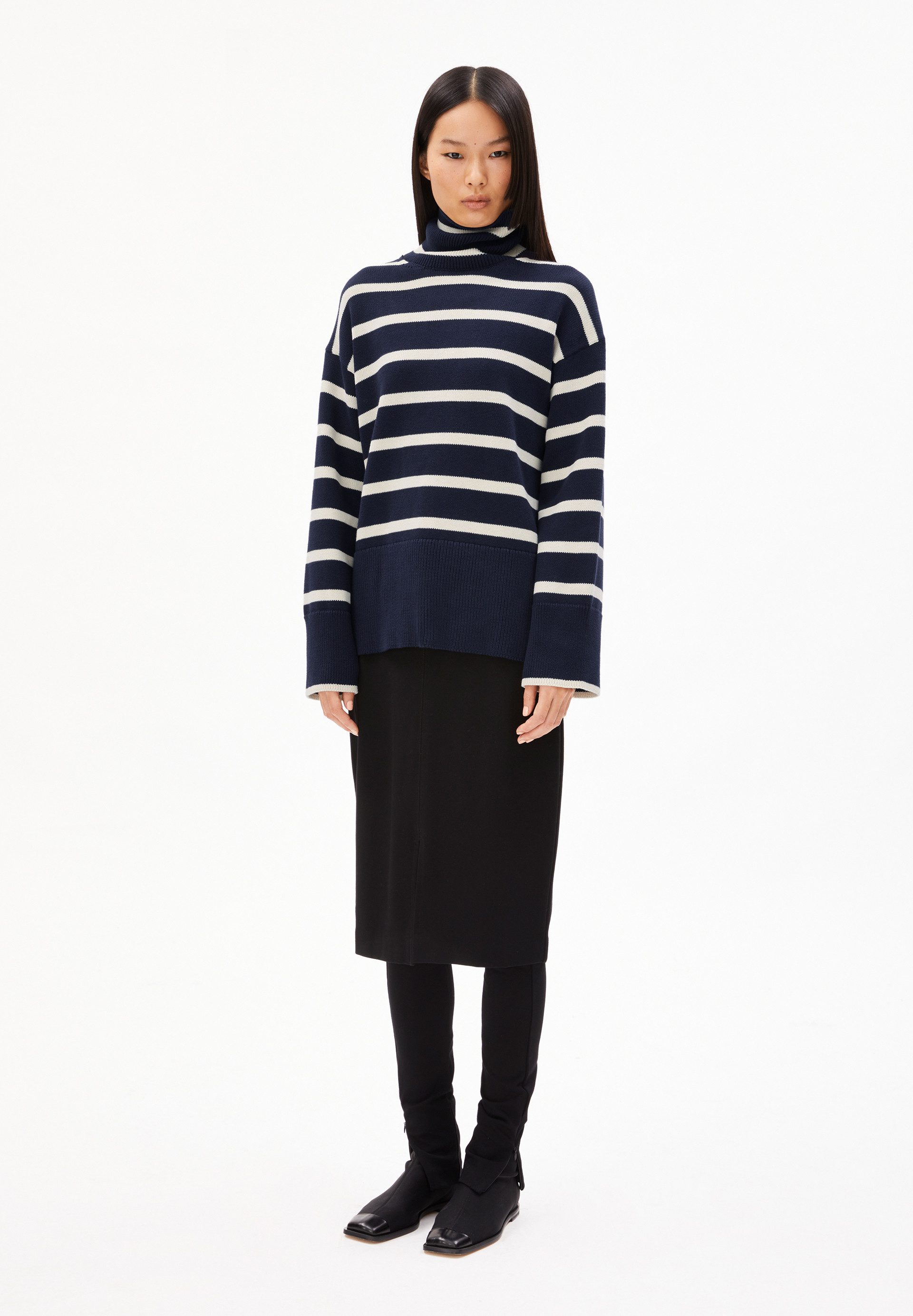 Armedangels Strickpullover CHANAA STRIPES Loose Fit günstig online kaufen