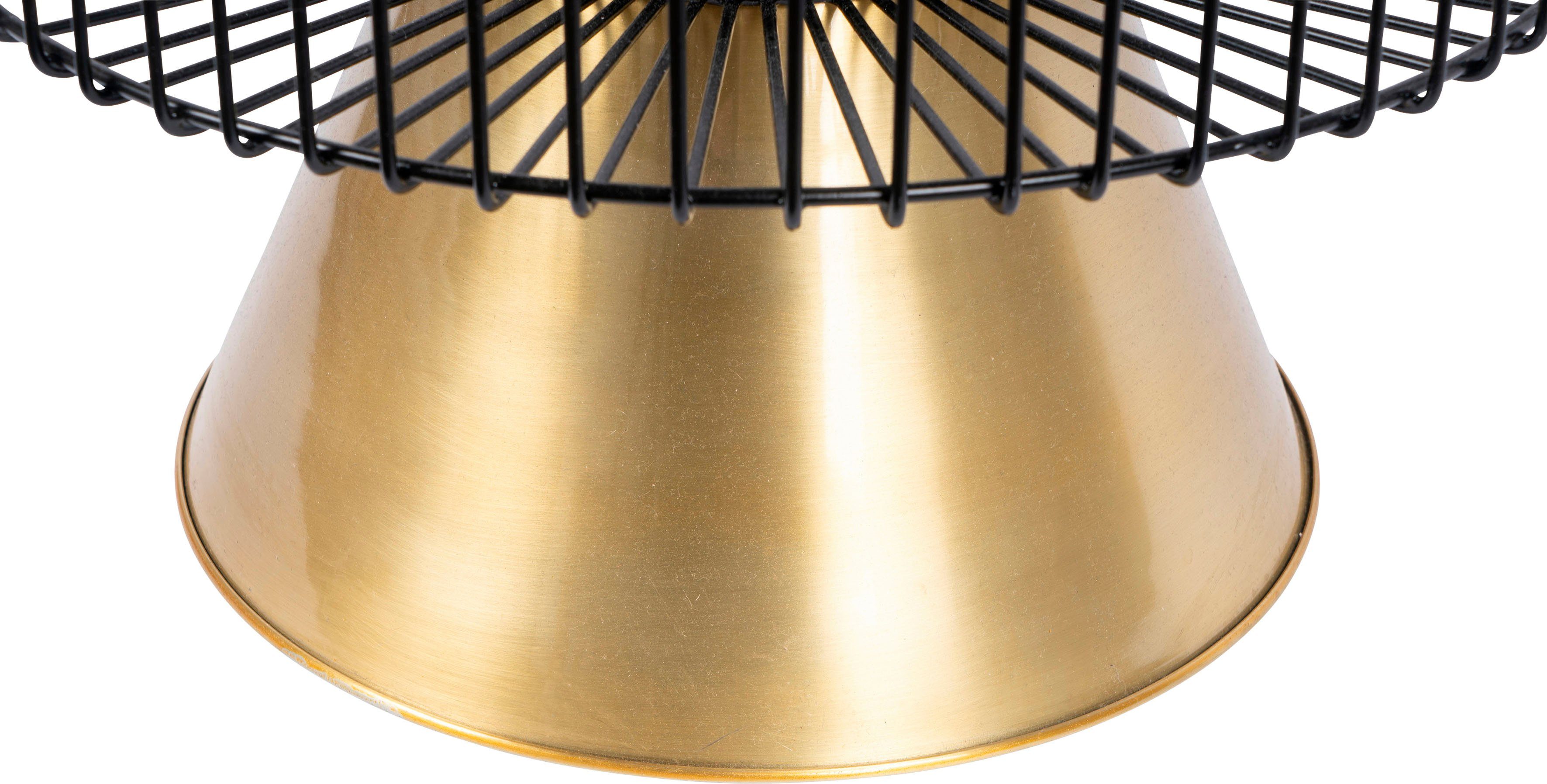 Kayoom Beistelltisch Malibu 125, Runde Platte aus original Marmor, pflegeleicht (1-St), ø-Marmorplatte: ca. 40 cm, angesagtes Metalldesign, pflegeleicht
