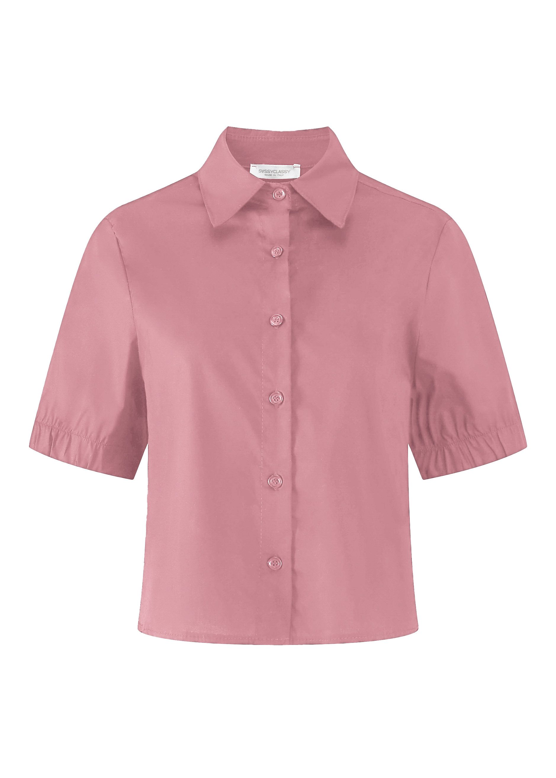 SASSYCLASSY Langarmbluse Vielseitig kombinierbare Kurzarmbluse Damen Popeli günstig online kaufen