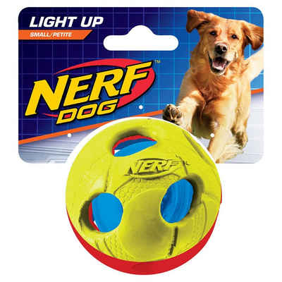 Nerf Dog Spielknochen LED Ball zweifarbig, Größe: S / Durchmesser: 6 cm / Farben: grün/rot
