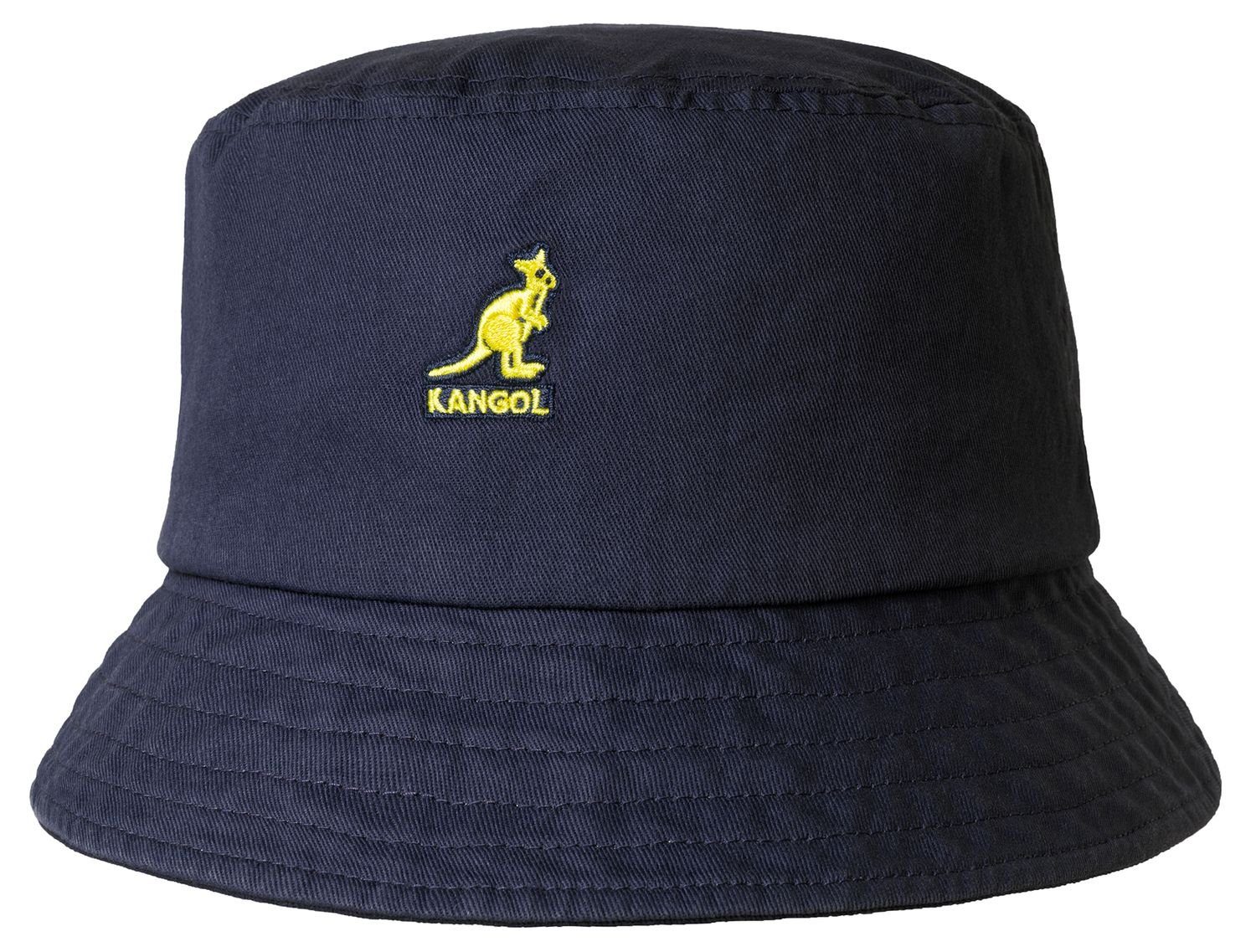 Fischerhut reiner Kangol Baumwolle NV411 Bucket Washed aus navy Rollbar Fischerhut