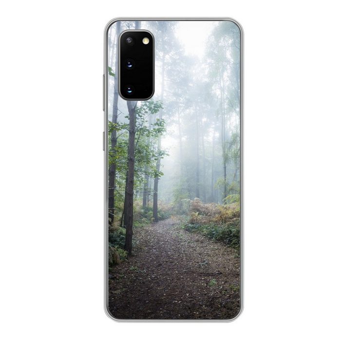 MuchoWow Handyhülle Wald - Nebel - Weg Phone Case Handyhülle Samsung Galaxy S20 Silikon Schutzhülle
