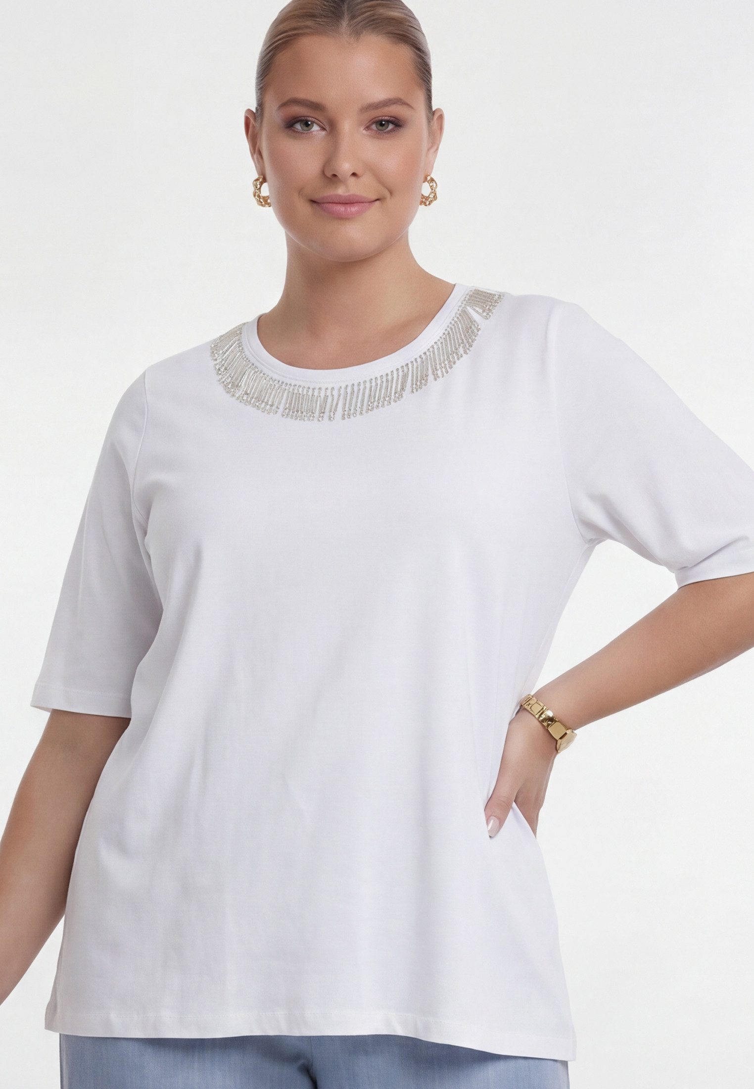 YOEK Langarmshirt Damen T-shirt mit Kurzarm