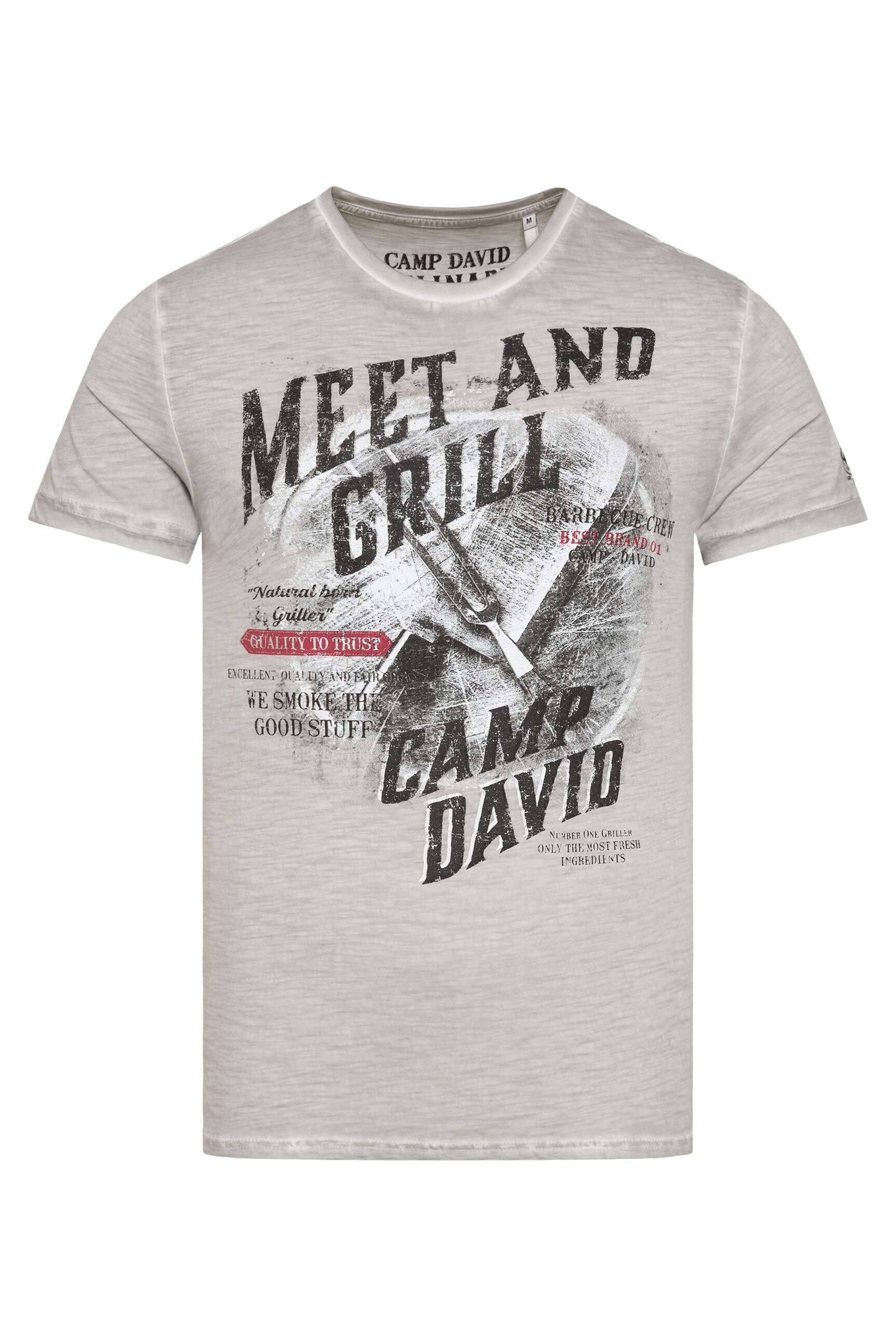 CAMP DAVID Rundhalsshirt aus Baumwolle günstig online kaufen