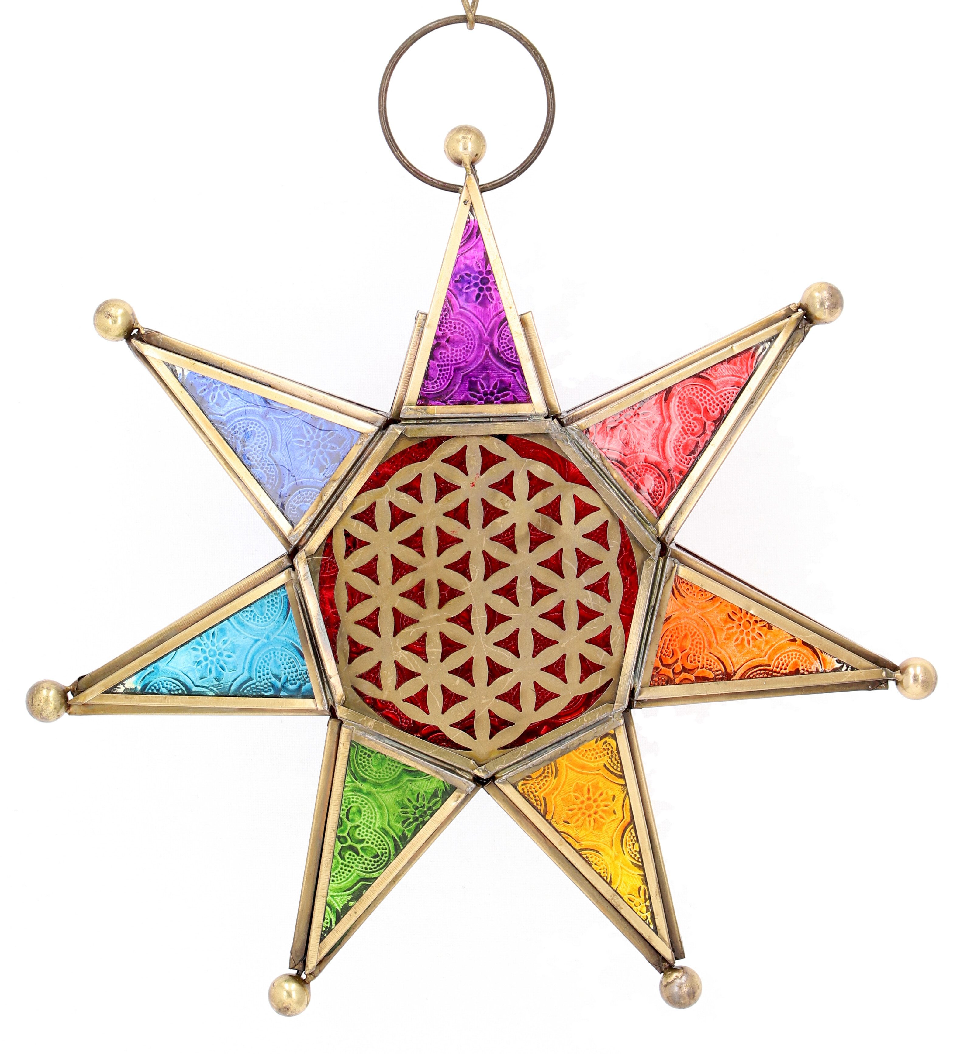 Guru-Shop Windlicht Orientalischer Glas Stern in marrokanischem.. günstig online kaufen