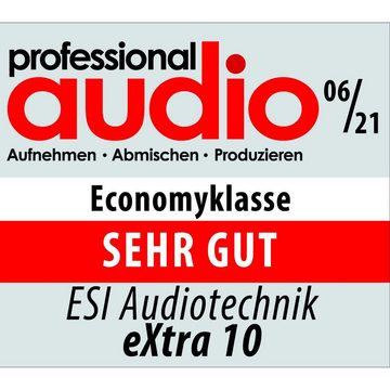 ESI -Audiotechnik ESI eXtra10 Kopfhörer mit Software + Kabel3m HiFi-Kopfhörer (Nicht zutreffend, Nicht zutreffend)