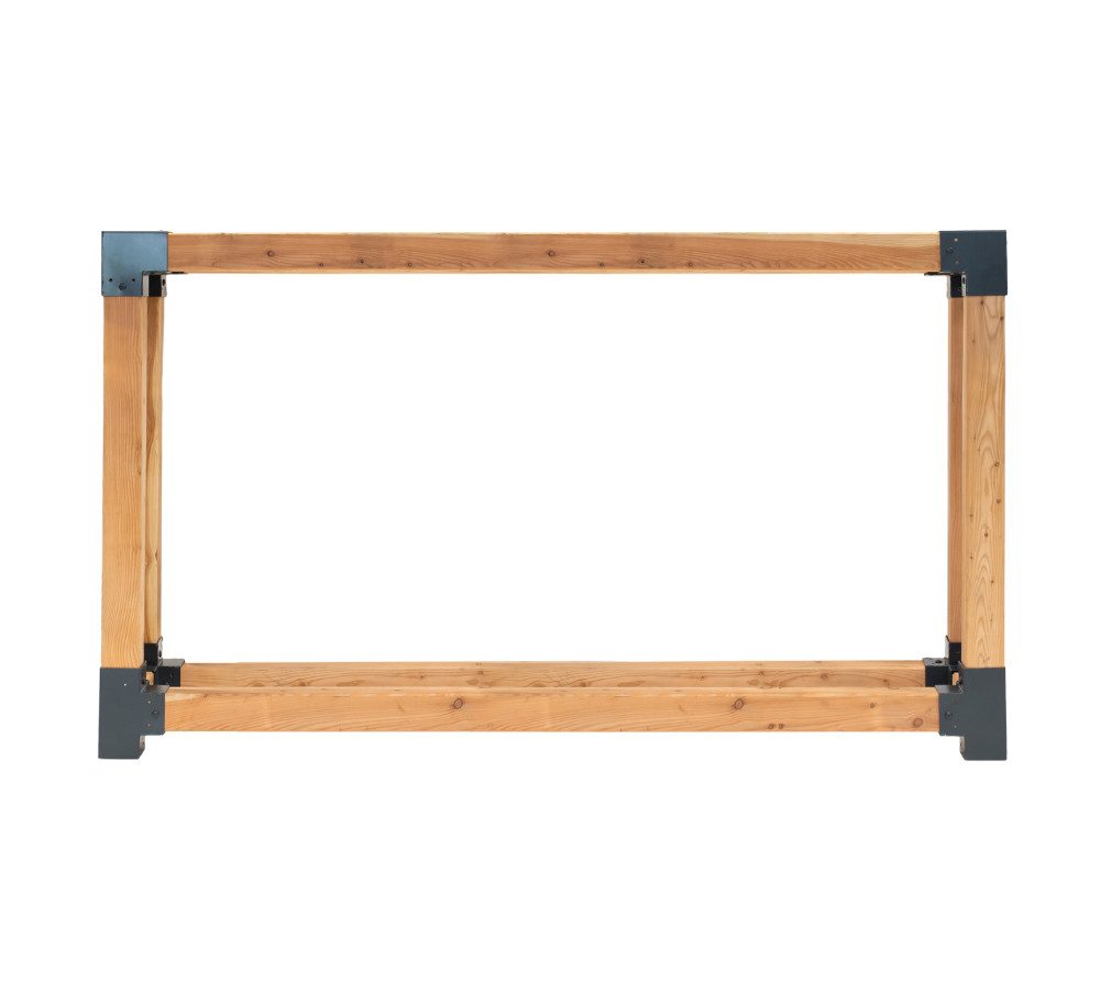 WESTMANN Kaminholzregal Michel 9, BxTxH:40x138x180 cm, (1-St), Lärchenholz, für Holzscheite von 25-40 cm, LxBxH 138x40x180 cm