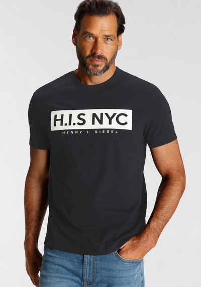 H.I.S Rundhalsshirt mit Logo-Print vorne