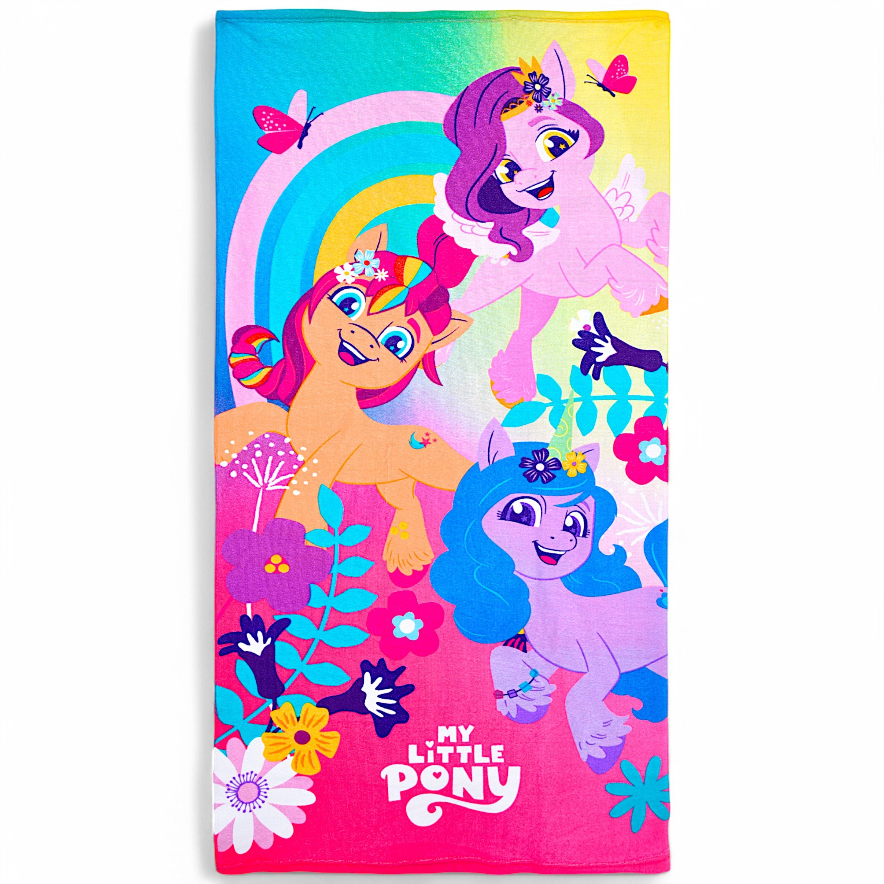 My Little Pony Badetuch Sunny, Izzy & Pipp, Mikrofaser, Mädchen Strandtuch günstig online kaufen