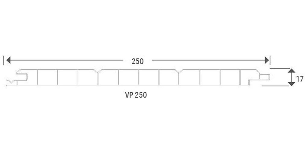 Tetzner & Jentzsch 5-tlg., 3-Brett-Optik, m) PVC-Hohlkammerprofil, 250 7,5 (Spar-Set, für cm, die BxL: Verschraubung 25x600 weiß, VP mit Verkleidungspaneel Langlöchern