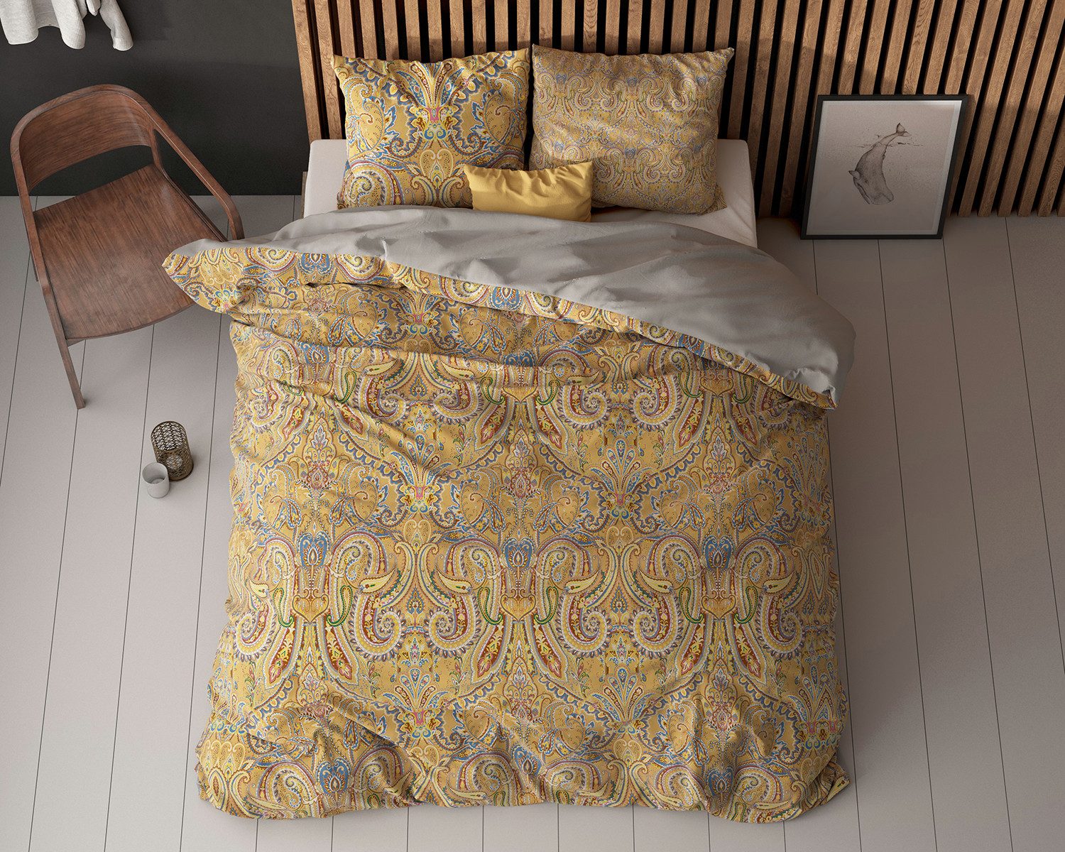 Sitheim-Europe Bettwäsche Bettwäsche Emeline Gold Bettbezug mit Kissenbezug günstig online kaufen