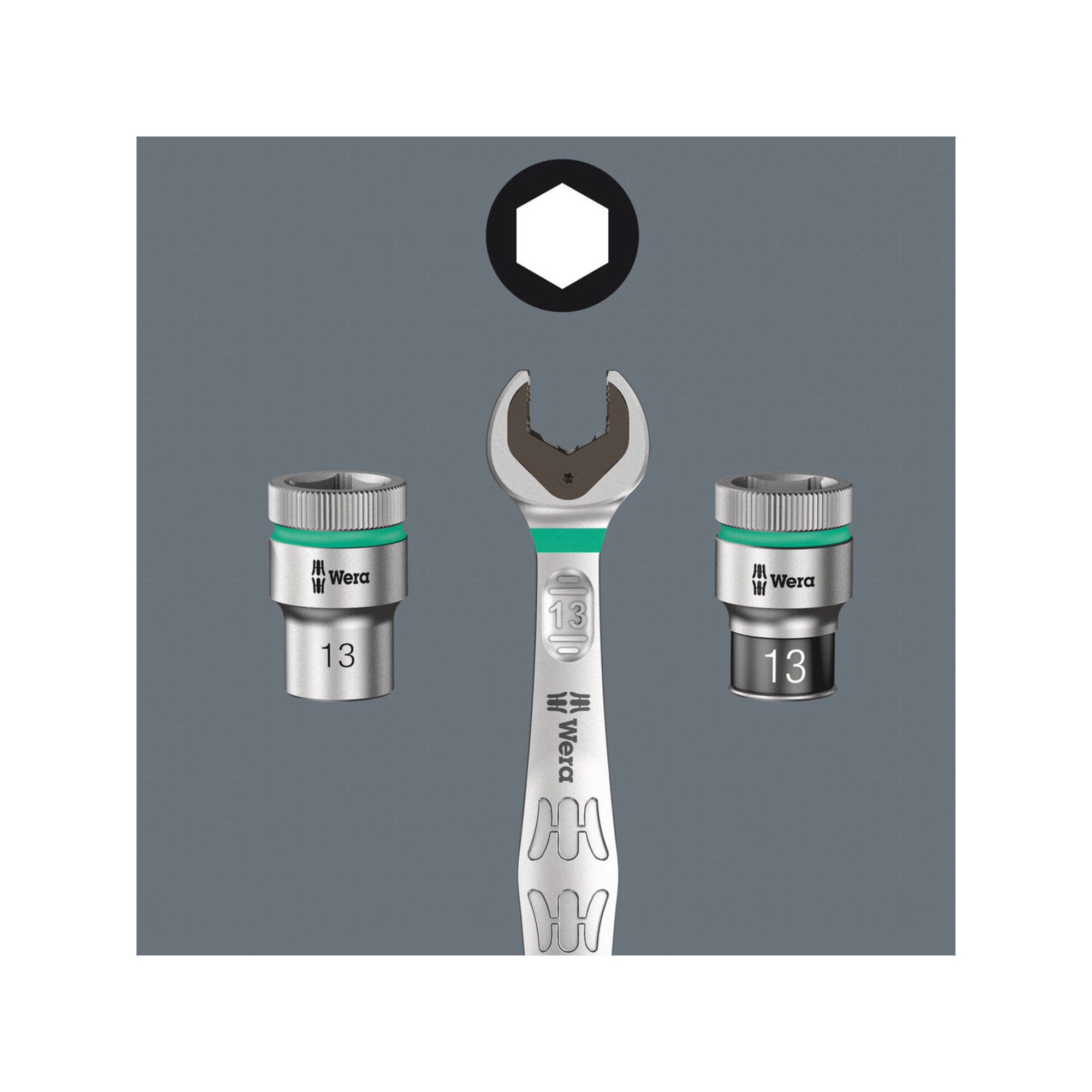 Wera Steckschlüssel Wera 8740 A HF 1 Zyklop Bitnuss-Satz, mit 1/4"-Antrieb, mit Haltefunkt