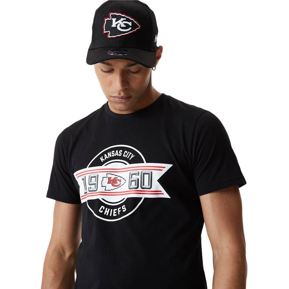 New Era T-Shirt T-Shirt New Era NFL Established Kansas City Chiefs (1-tlg) Größes "Kansas City Chiefs" Logo-Print auf der Vorderseite