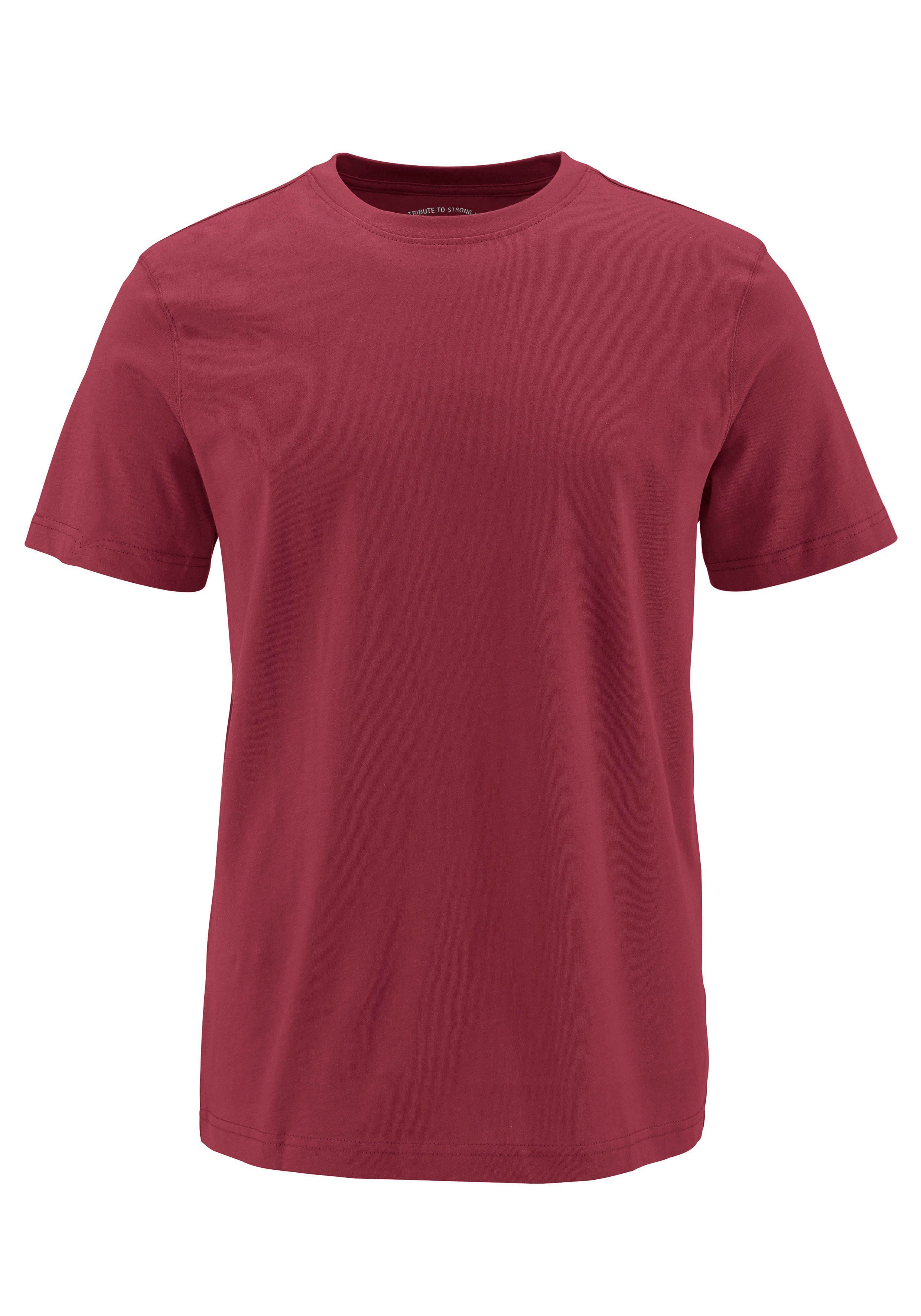 Unterzieh- perfekt 3-tlg., Man's marine, als grau-meliert 3er-Pack) (Packung, rot, World T-Shirt T-shirt