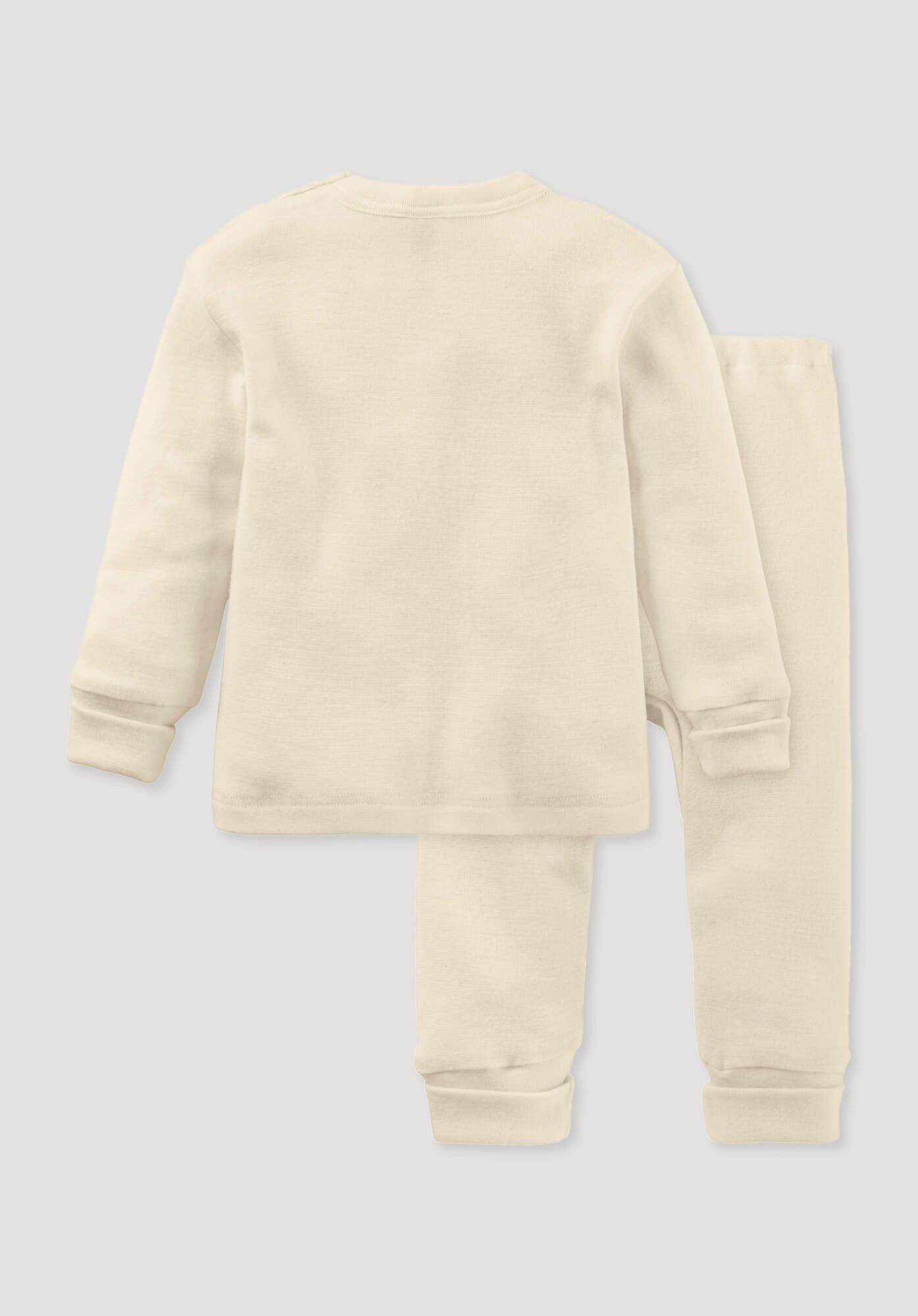 Hessnatur Pyjama aus Bio-Baumwolle mit Merinowolle und Seide (2 tlg)
