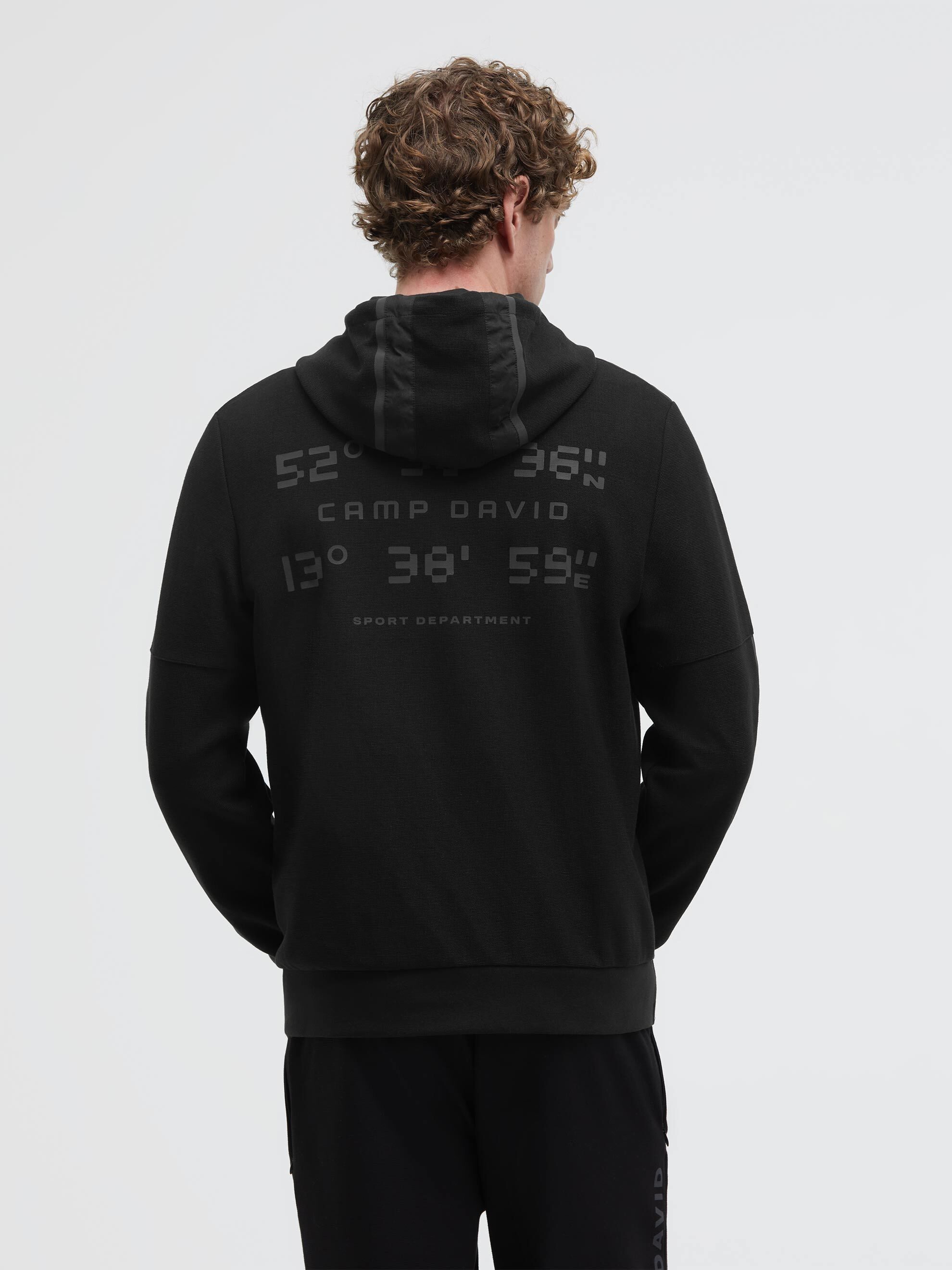 CAMP DAVID Kapuzensweatjacke mit Reißverschlusstaschen
