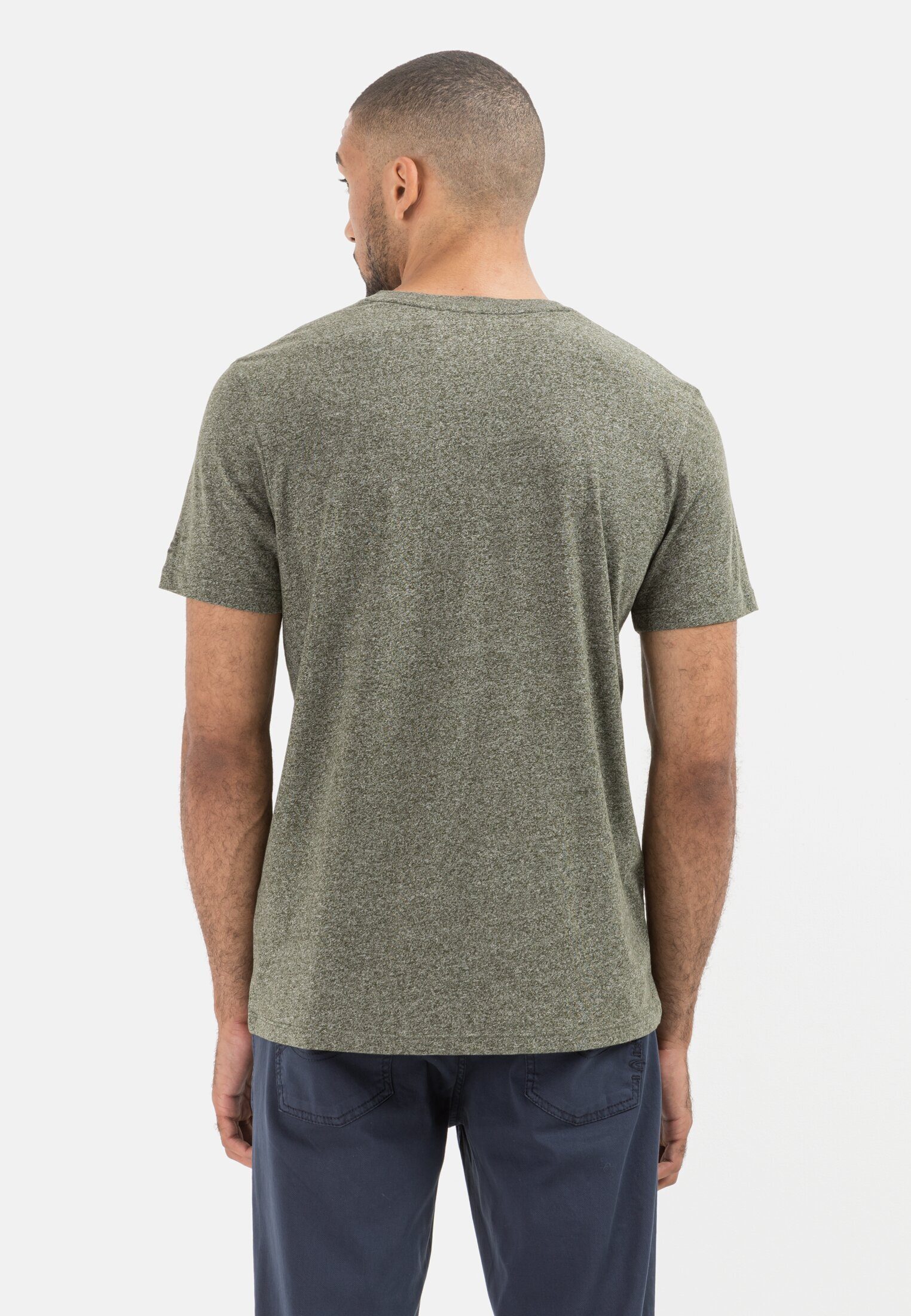 camel active T-Shirt Baumwolle Grün biologischer aus