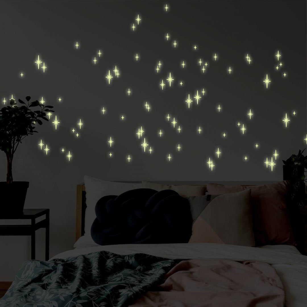 Wall-Art Leuchtsterne (1 St) Wandtattoo Sternenhimmel