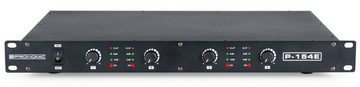 Pronomic P-154E MKII Endstufe 1HE Audioverstärker (Anzahl Kanäle: 4, 600 W, geeignet für Monitor-Betrieb oder Studio/HiFi)