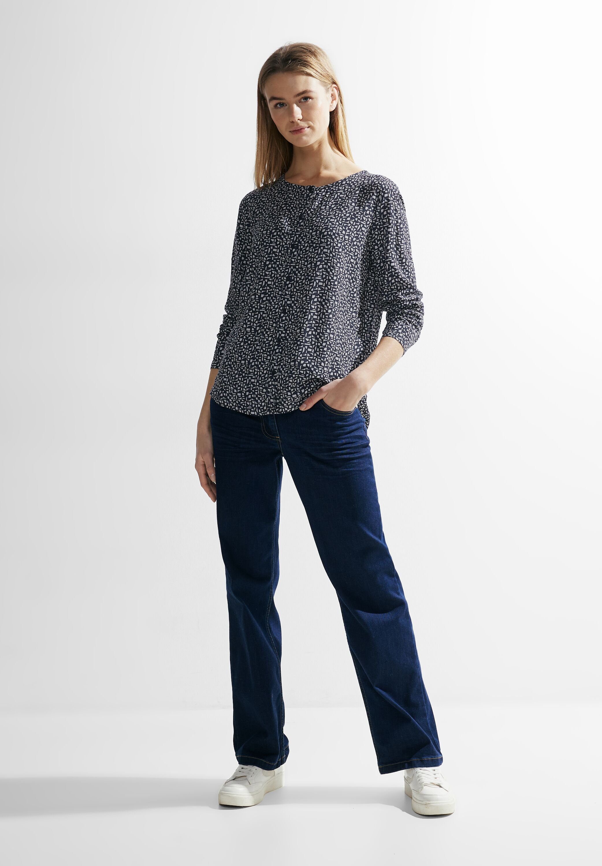 CECIL Langarmbluse Rundhalsausschnitt