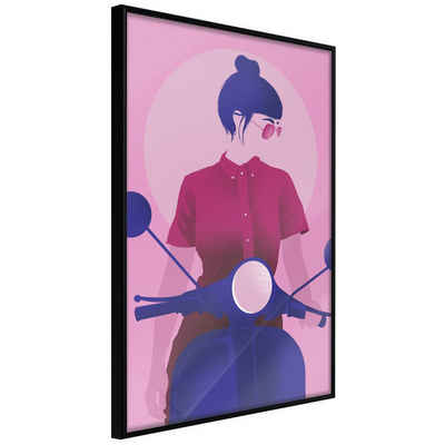 Artgeist Poster Girl on Scooter []