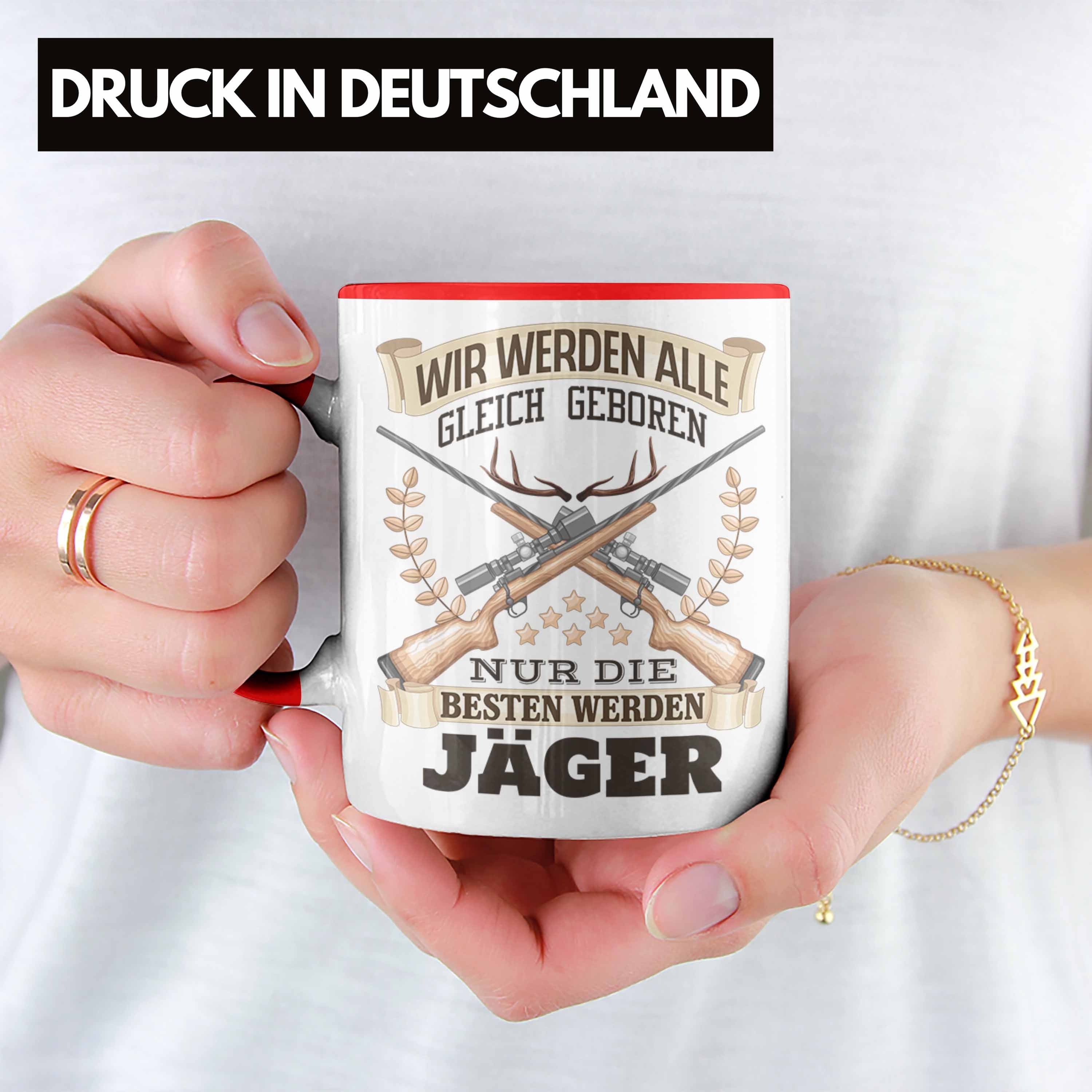 Rot Tasse Trendation Jäger Jäger Tasse Bester Jagd Geschenk Spruch