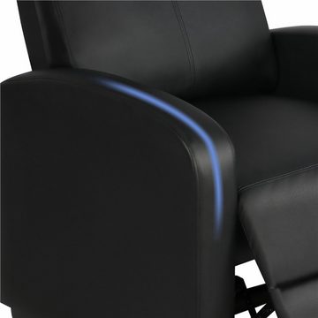 Yaheetech Relaxsessel, Fernsehsessel Einzelsofa Ruhesessel mit Verstellbarer Beinablage