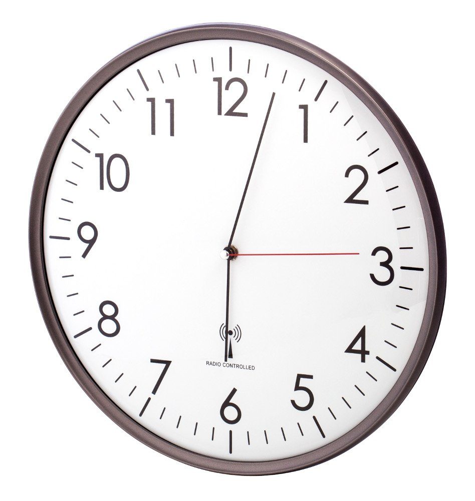 TFA Dostmann Funkwanduhr analoge nahezu lautlose Wanduhr Funchal TFA 60.3516.10