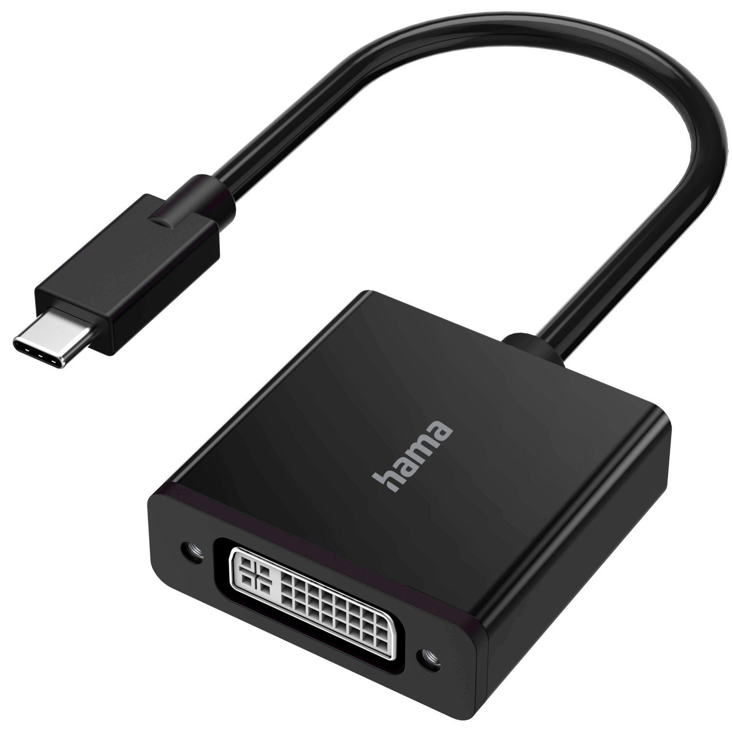 Hama USB-C Stecker auf DVI Adapter Wandler Usb-кабель, USB-C, DVI, 4K Ultra HD USB Typ C zu DVI-D für PC Notebook Monitor Beamer TV etc