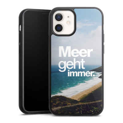 DeinDesign Handyhülle Meer Urlaub Sommer Meer geht immer, Apple iPhone 12 mini Gallery Case Glas Hülle