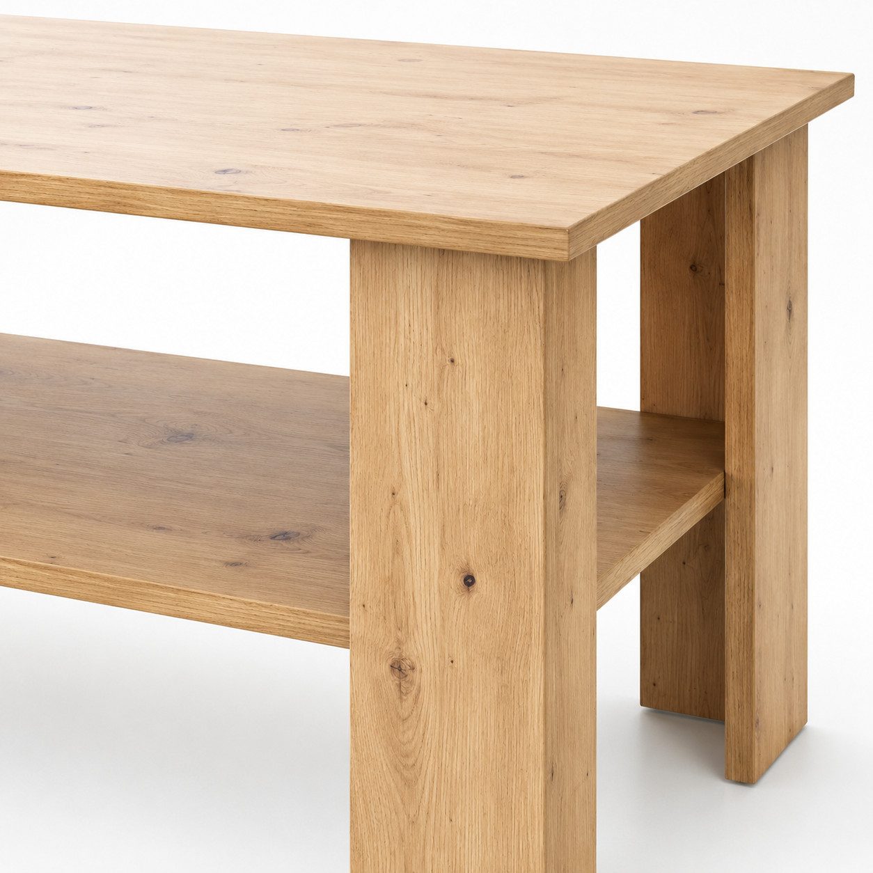 OTTO home Couchtisch CT 2 Wohnzimmertisch, Sofatisch, Beistelltisch, Kaffeetisch, Mit Ablage, quadratisch/rechteckig, weiß Hochglanz oder Artisan-Dekor – Bild 5 von 5