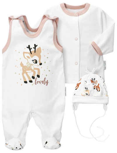 Baby Sweets Strampler Set Rentier, Reh (Set, 1-tlg., Shirt, Mütze, Strampler)