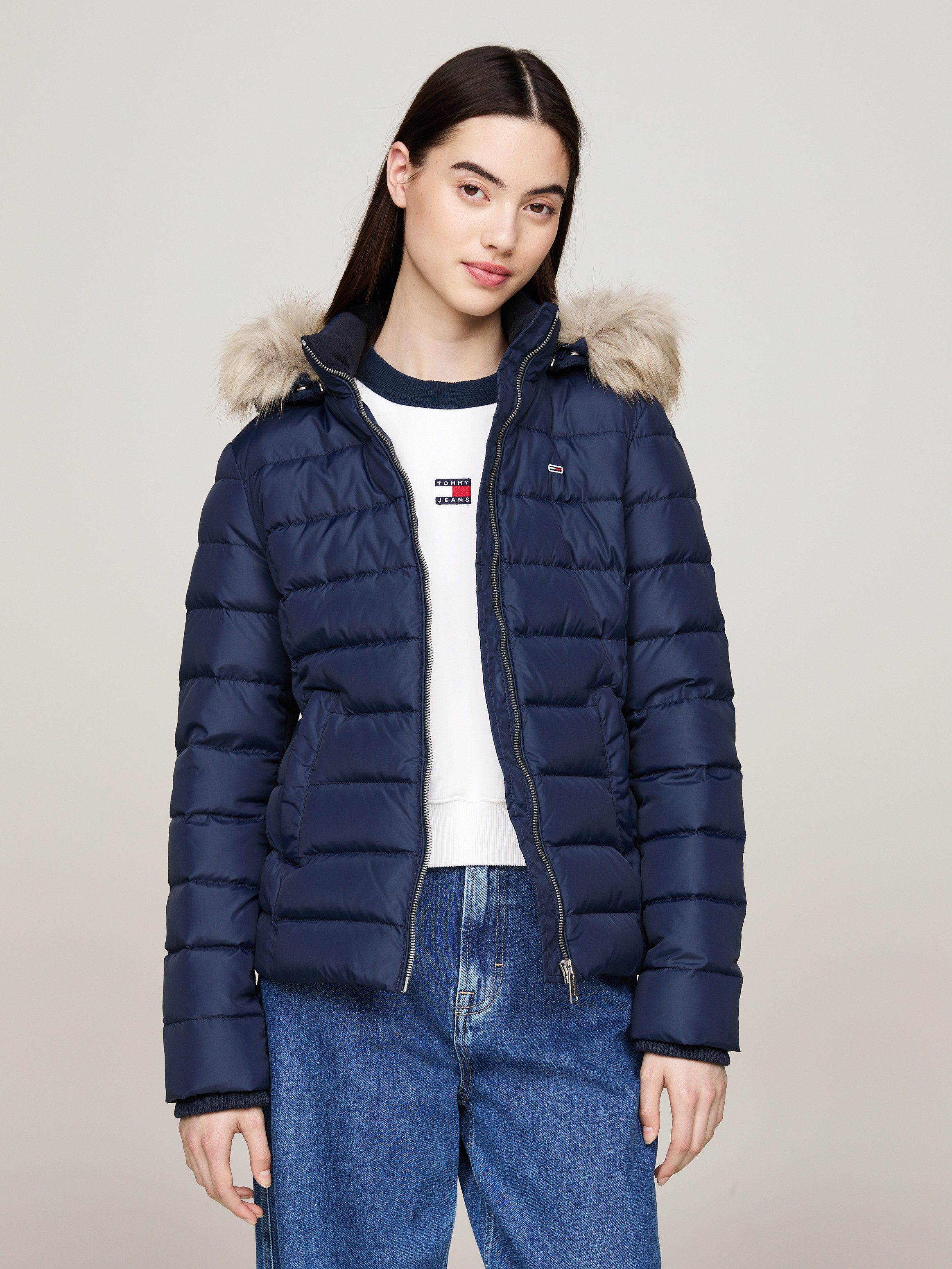 Tommy Jeans Steppjacke TJW BASIC HOODED günstig online kaufen