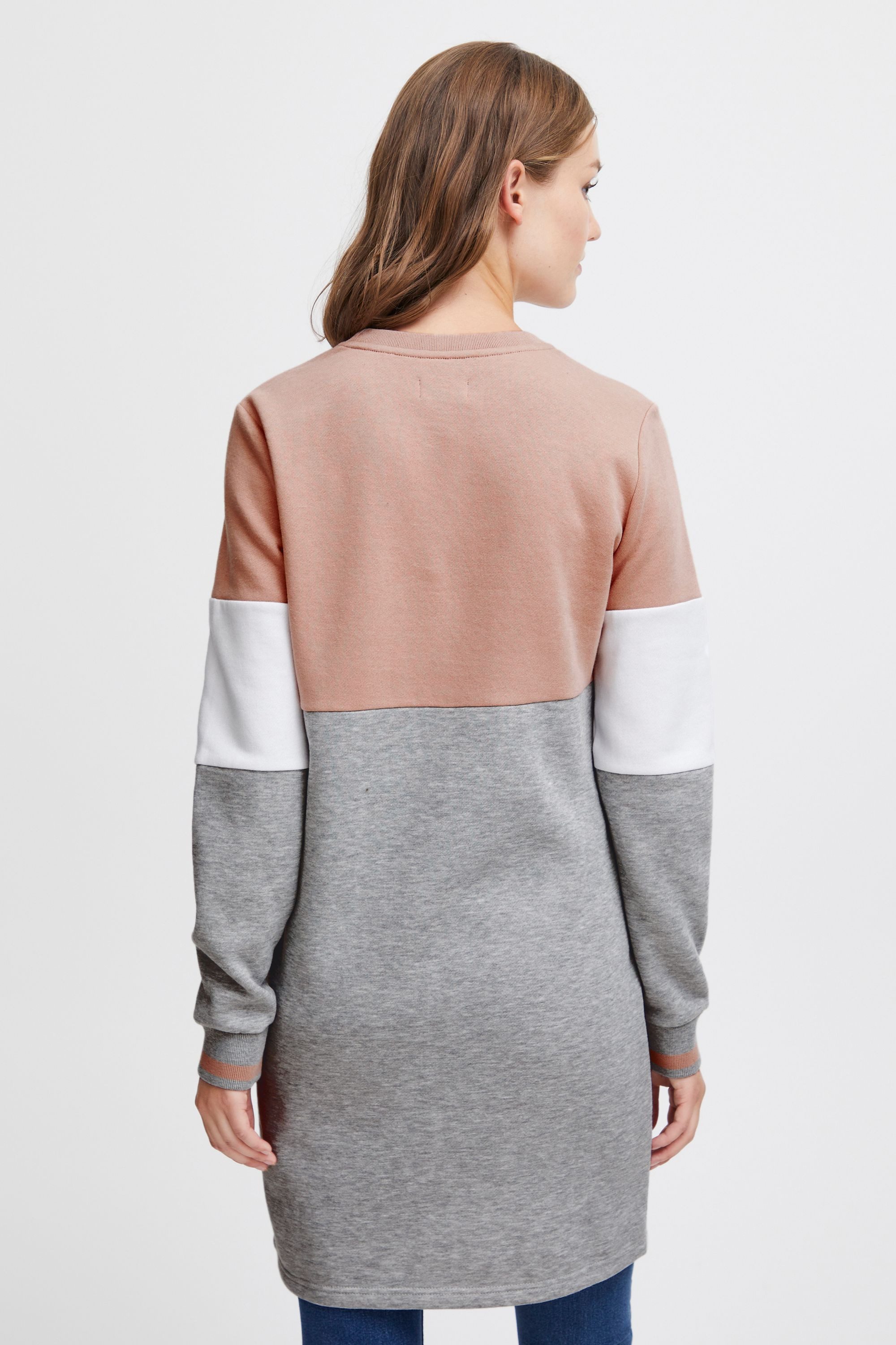 OXMO Sweatkleid OXSweat Sweatkleid in Colourblock-Optik