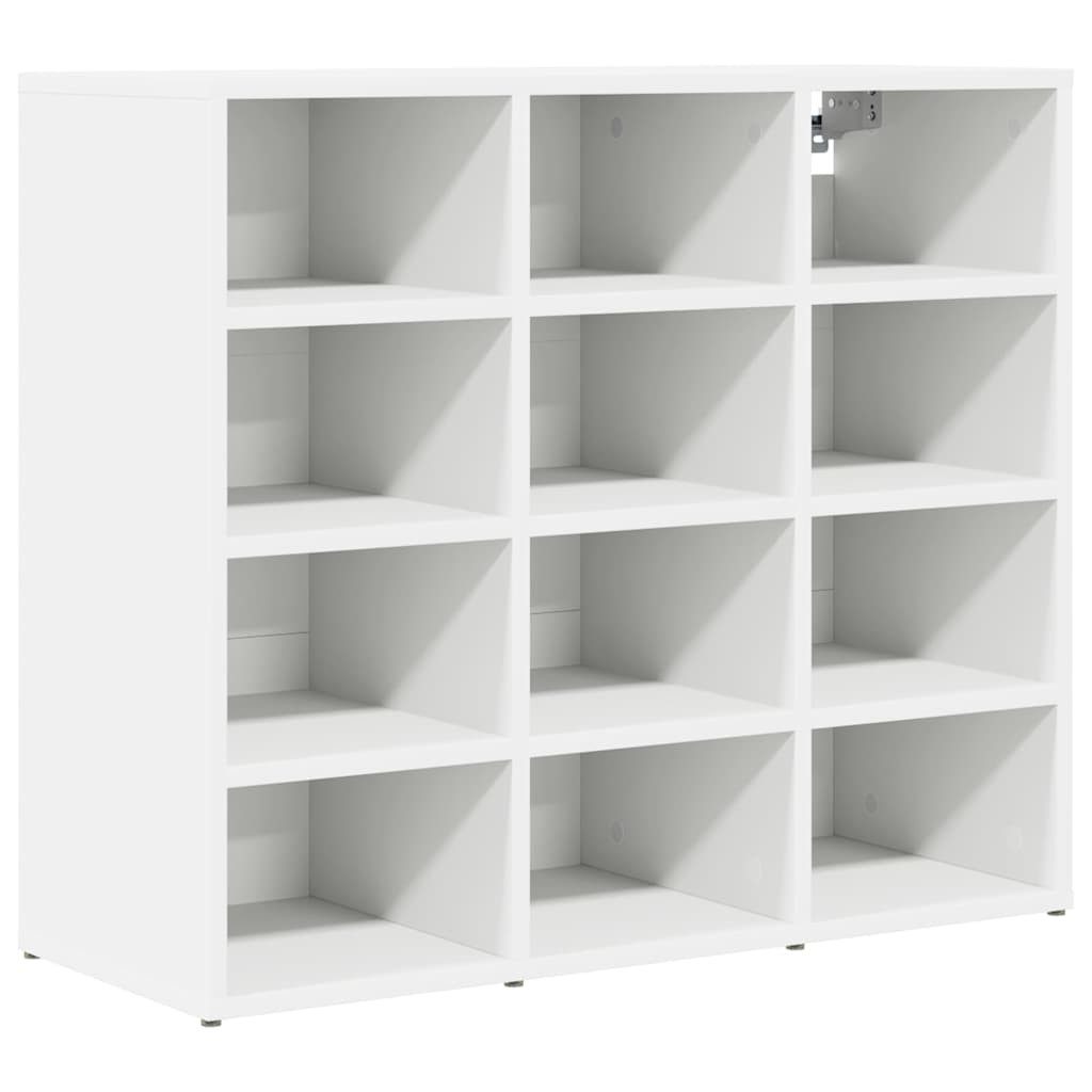 vidaXL Schuhschrank 77,5 x 30 x 67 cm Schuhregal mit 12 Fächern für Flur und Wohnzimmer au