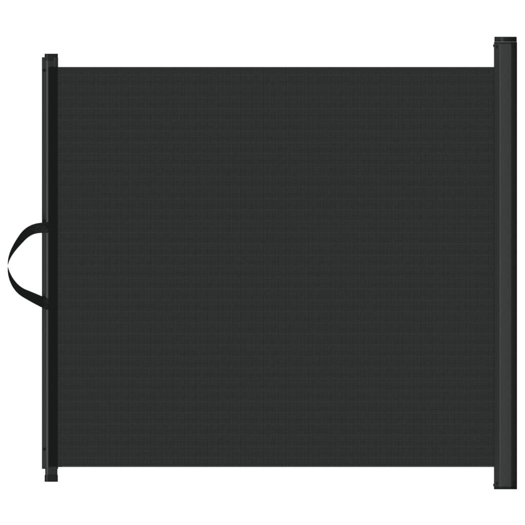 vidaXL Hundegitter Haustier-Barriere Ausziehbar Schwarz 117,5x125 cm