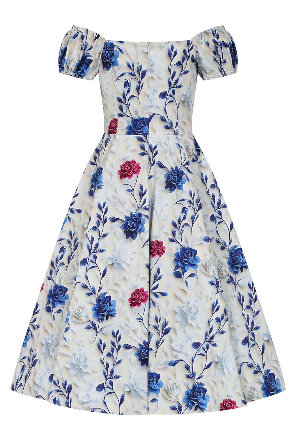 Hearts & Roses London A-Linien-Kleid Wildflower Floral Blumen Vintage Retro 50er
