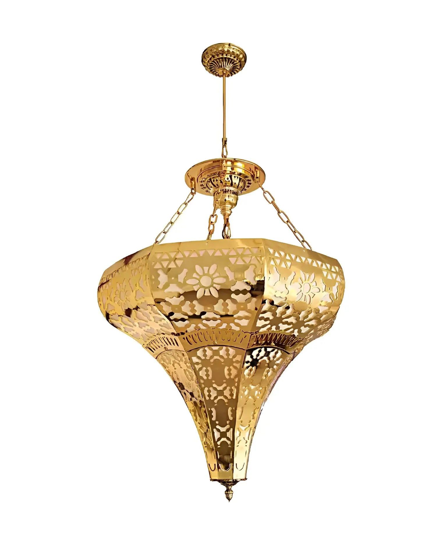 JVmoebel Hängeleuchte Goldene Pendelleuchte für stilvolles Wohnen, Leuchtmittel wechselbar, Made in Europa