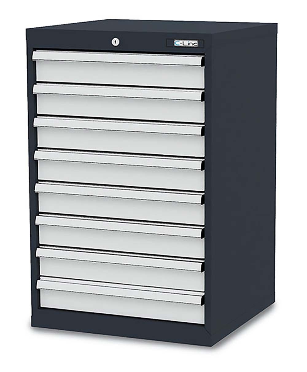 Simplaflex Werkzeugschrank Simplaflex Schubladenschrank, 8 Schubladen, BxTxH 600x575x920 mm