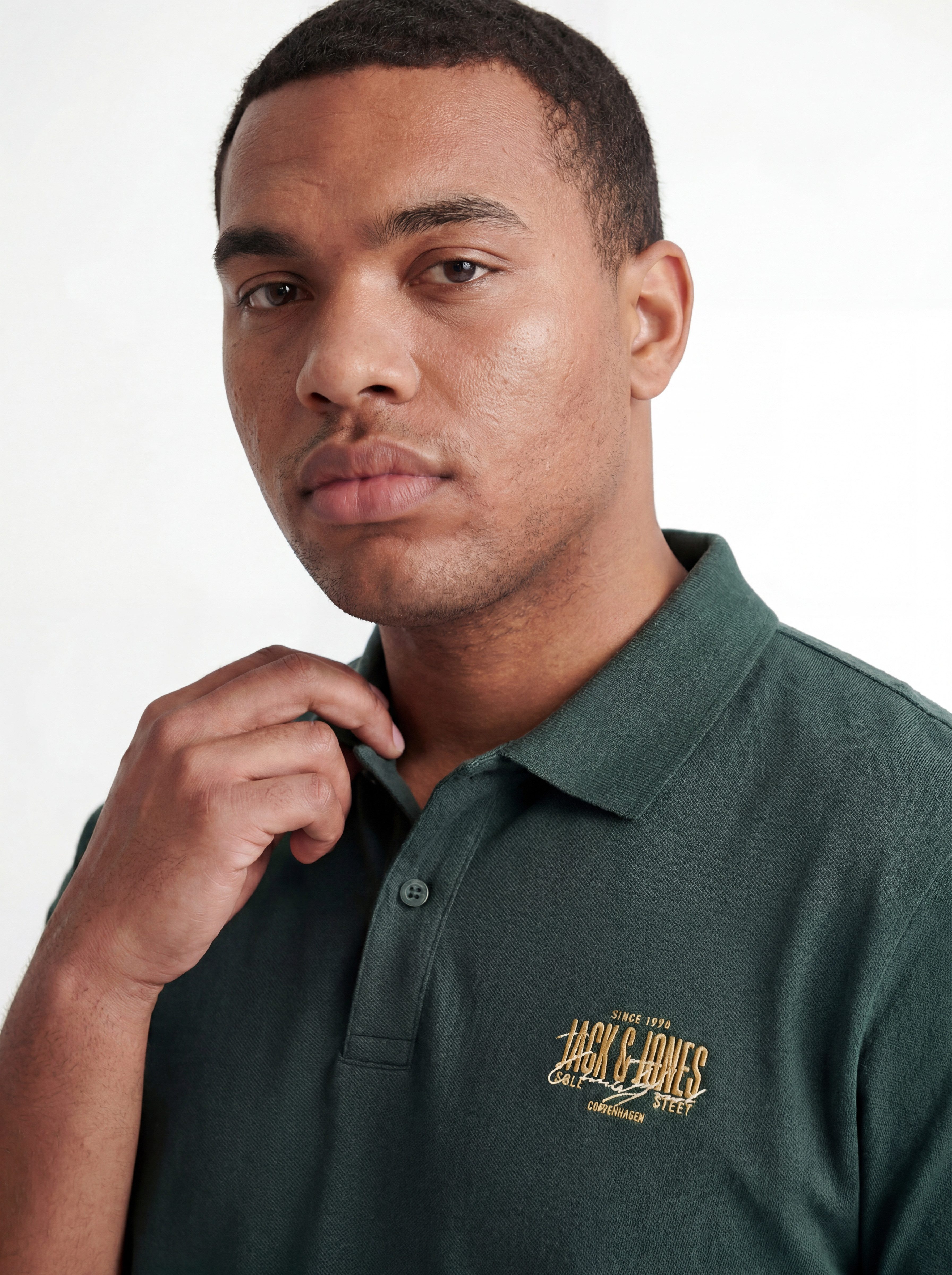 Jack & Jones PlusSize Poloshirt JJAERO POLO SS PLS Baumwolle, regular fit – Bild 3 von 5
