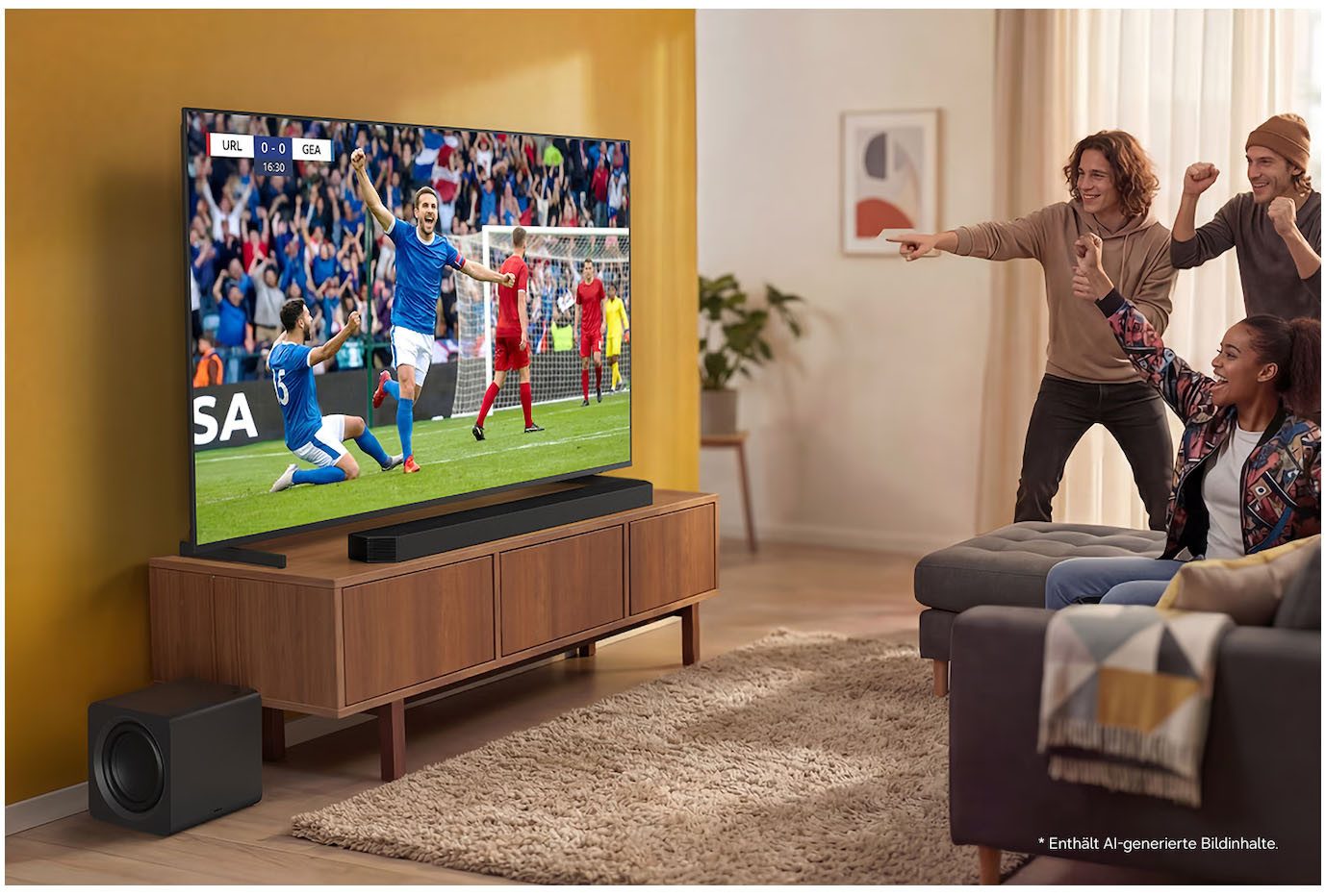 Samsung HW-Q810GH Soundbar 5.1.2 (Bluetooth, WLAN (WiFi), 39 W, 5.1.2-Kanal Surround-Sound, Kabelloser 8"-Subwoofer, Dolby Atmos) – Bild 5 von 5