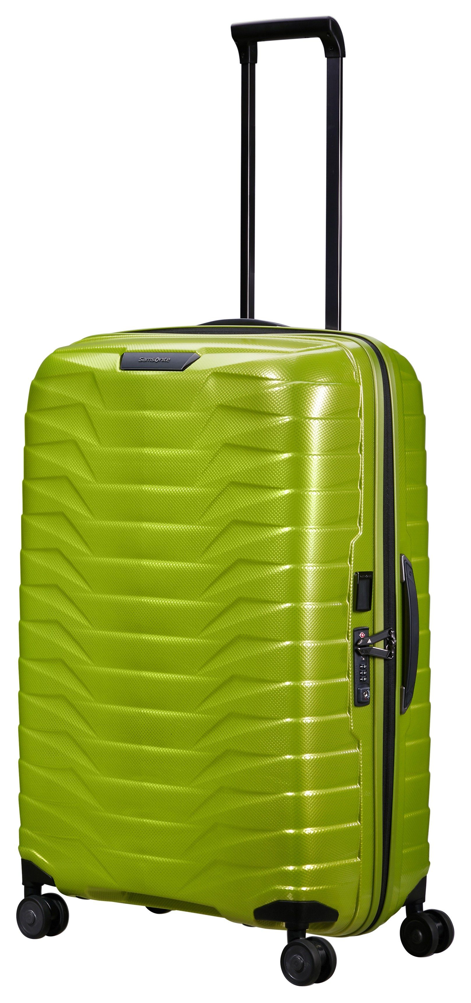 Samsonite Hartschalen-Trolley PROXIS, verschiedene Größen und Farben, 4 Rollen, arretierbares und versenkbares Druckknopf-Trolleysystem