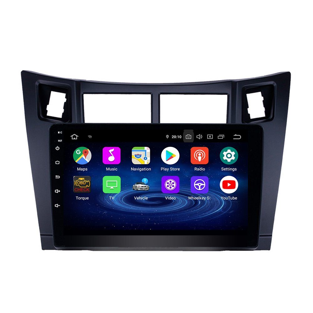GPS 9" Platz Android CarPlay TAFFIO Autoradio für Yaris Toyota Touch Einbau-Navigationsgerät Vitz