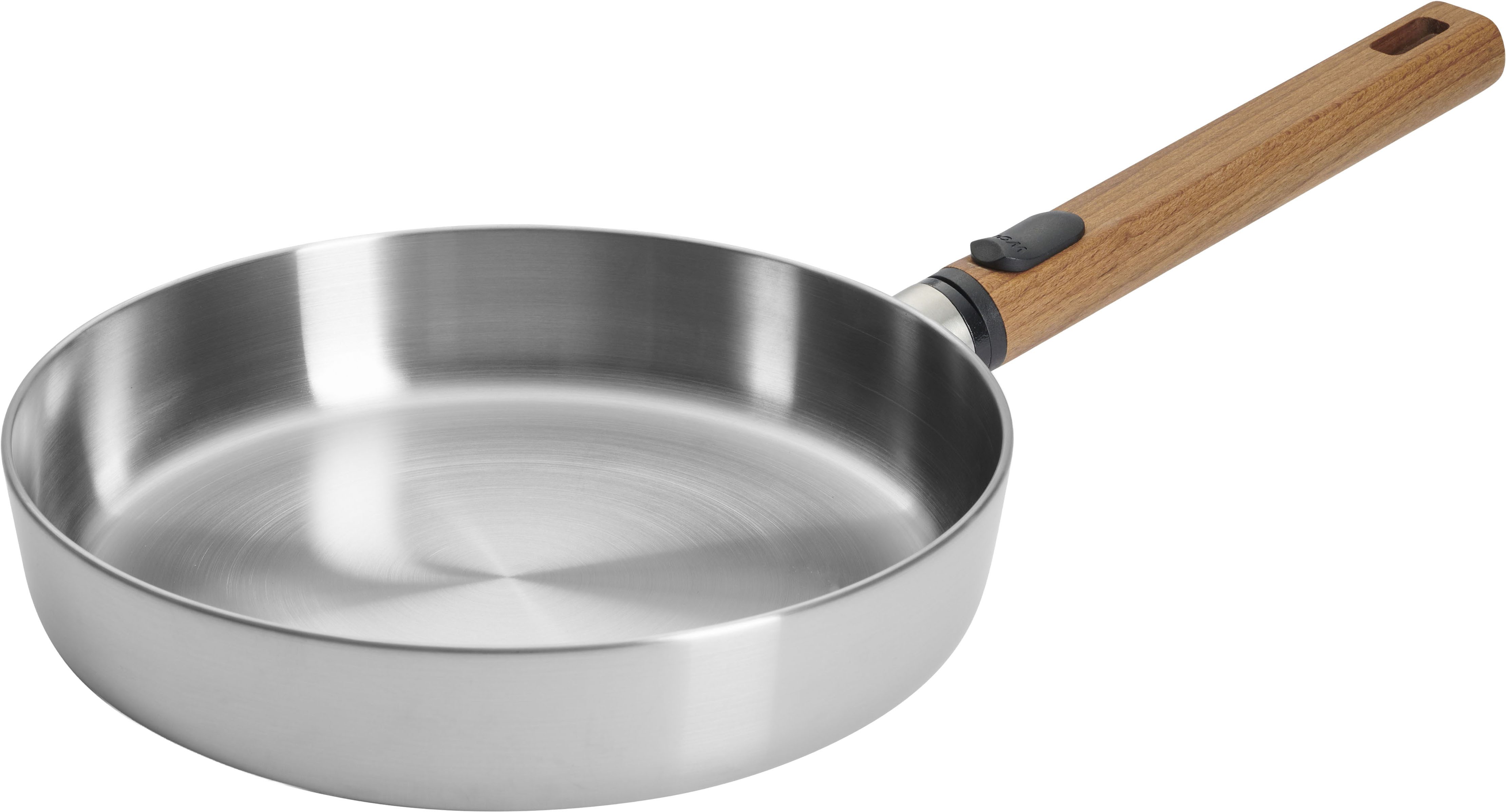 WOLL Bratpfanne Logic Steel, Edelstahl 18/10 (1-tlg), 5-Schicht-Aufbau