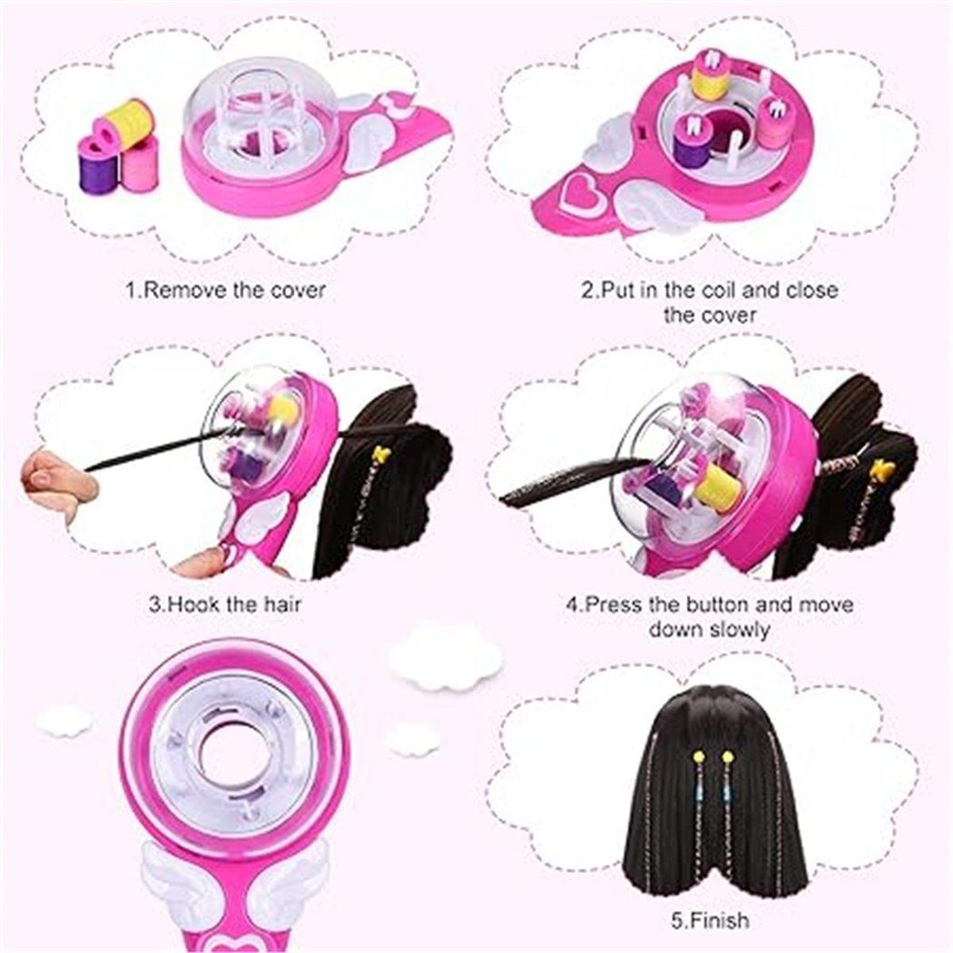 Multihaarstyler Automatische elektrische Geschenkspielzeug Mädchen Haarspange, für DAYUT