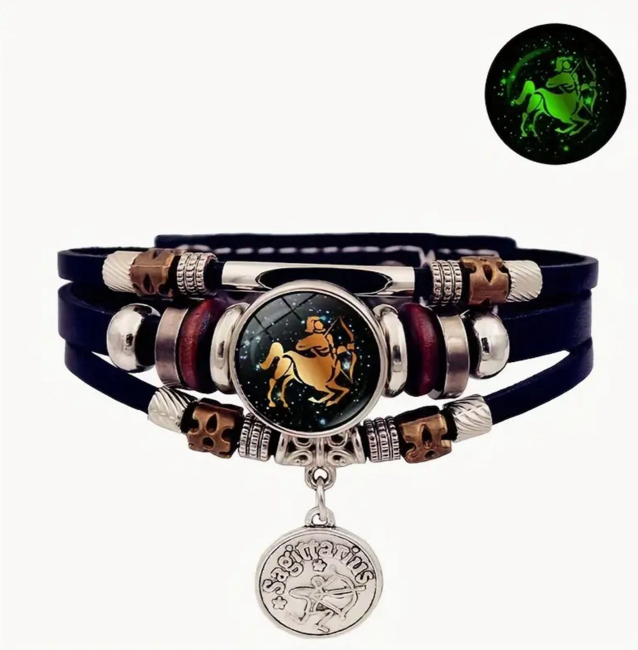 Stelby Armband mit Gravur Armband Sternzeichen Schütze mit 3D Gravur im Gla günstig online kaufen