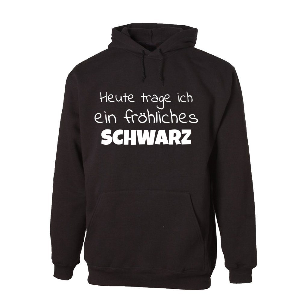 Ggraphics Hoodie Heute trage ich ein fröhliches schwarz mit trendigem