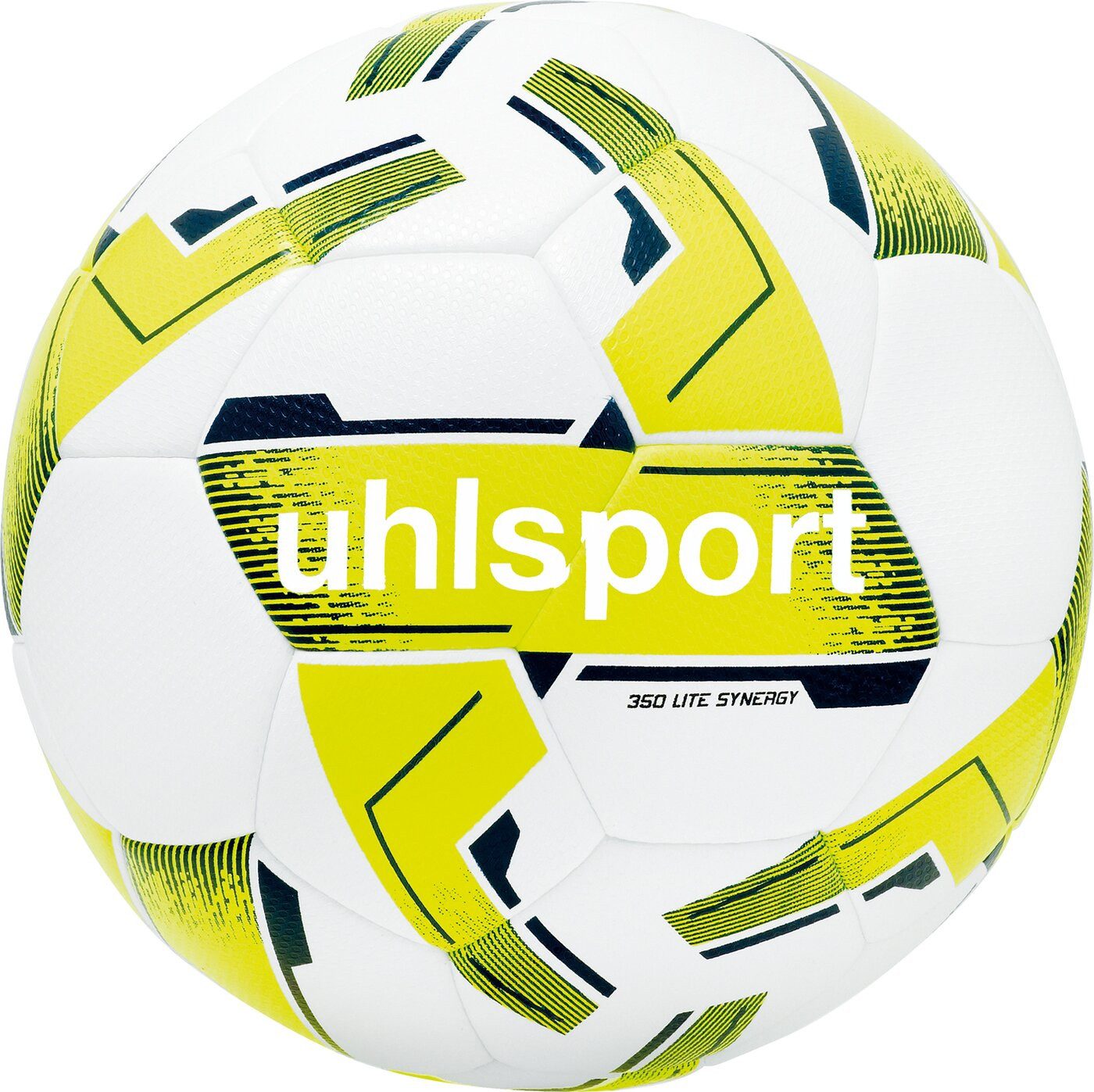 Fußball 350 LITE SYNERGY WEIß/FLUO GELB/MARINE