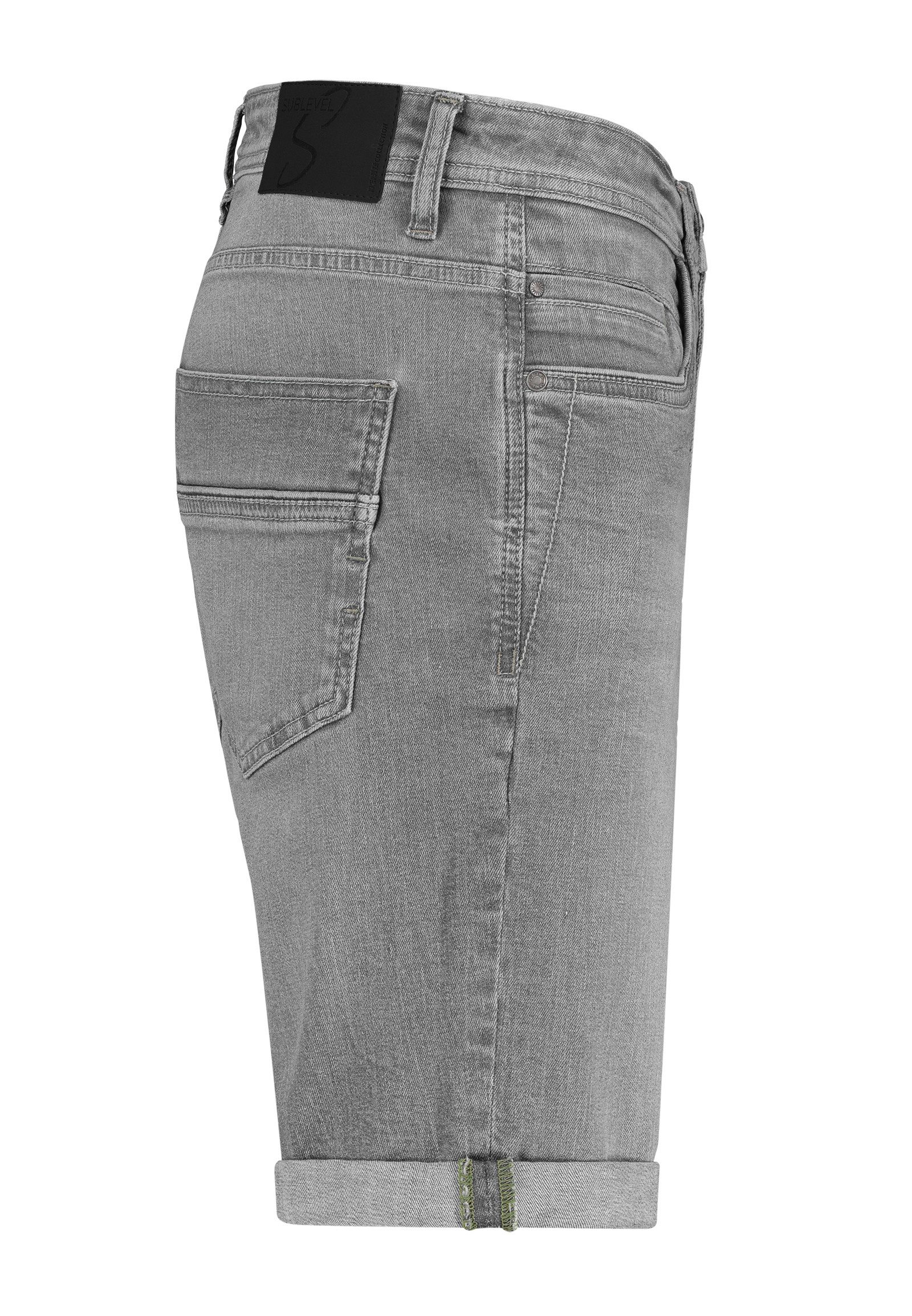 SUBLEVEL Jeansshorts im 5-Pocket-Style mit Aufschlag günstig online kaufen