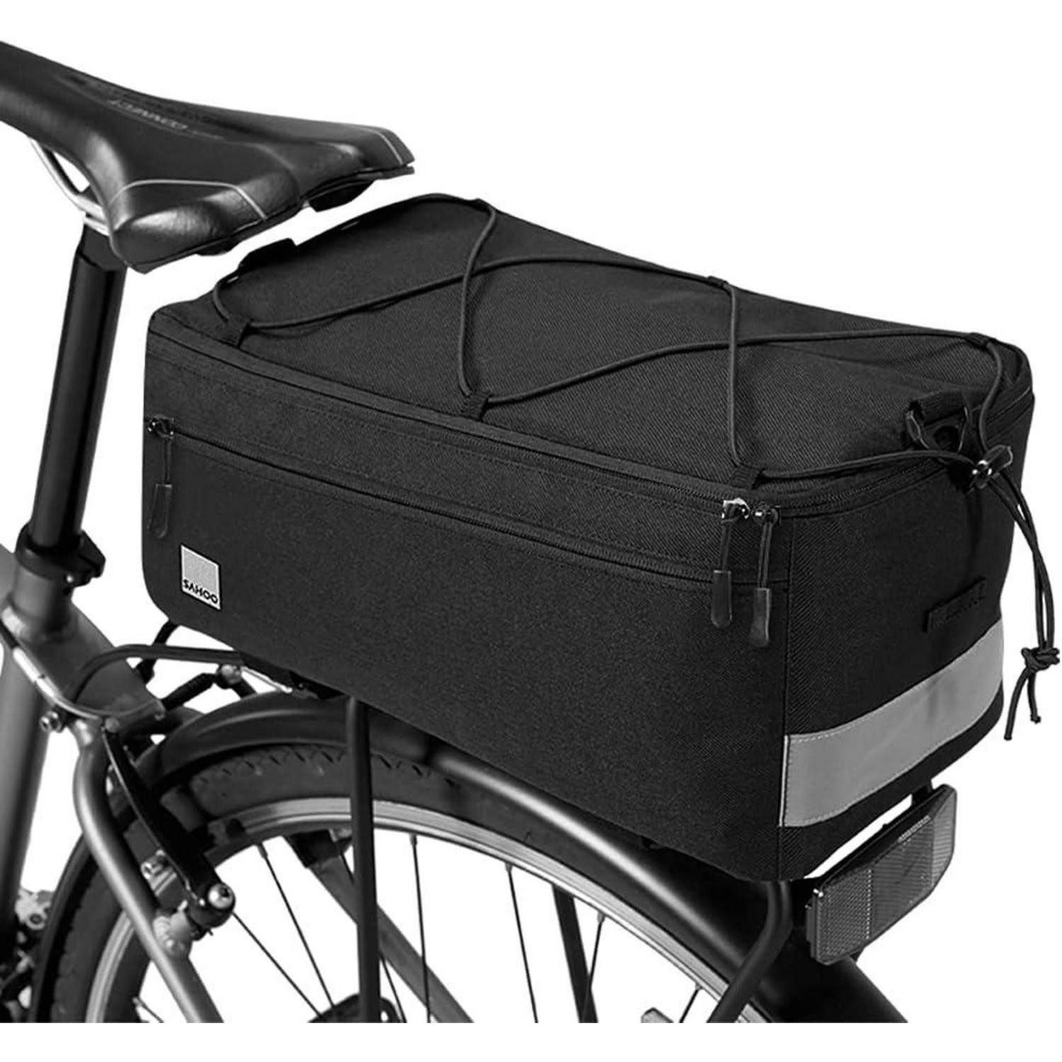 Gepäckträgertasche Isolierte Fahrradtasche Kühltasche 8L, Hintere Sitztasche mit